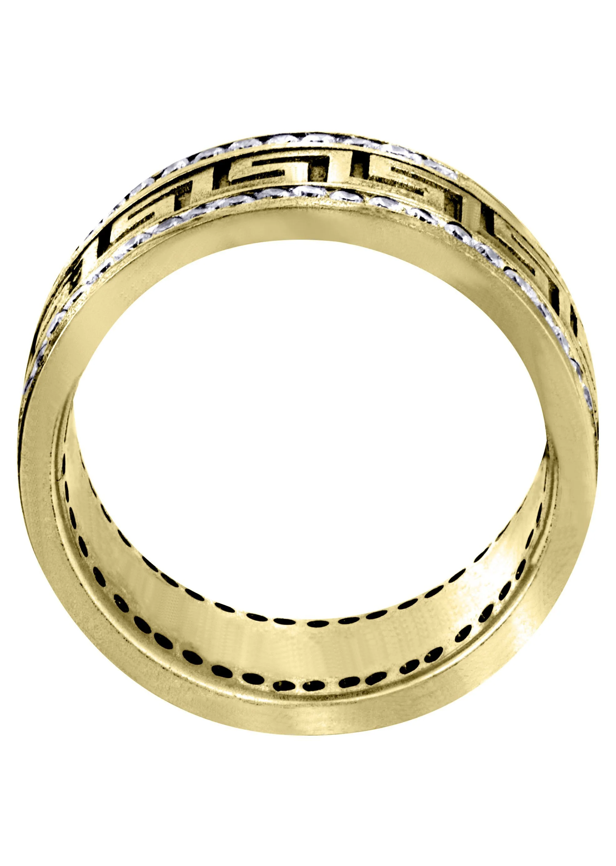 Yellow Gold Diamond Mens Wedding Band | 1.5 Carats (Harvey) - Image 3