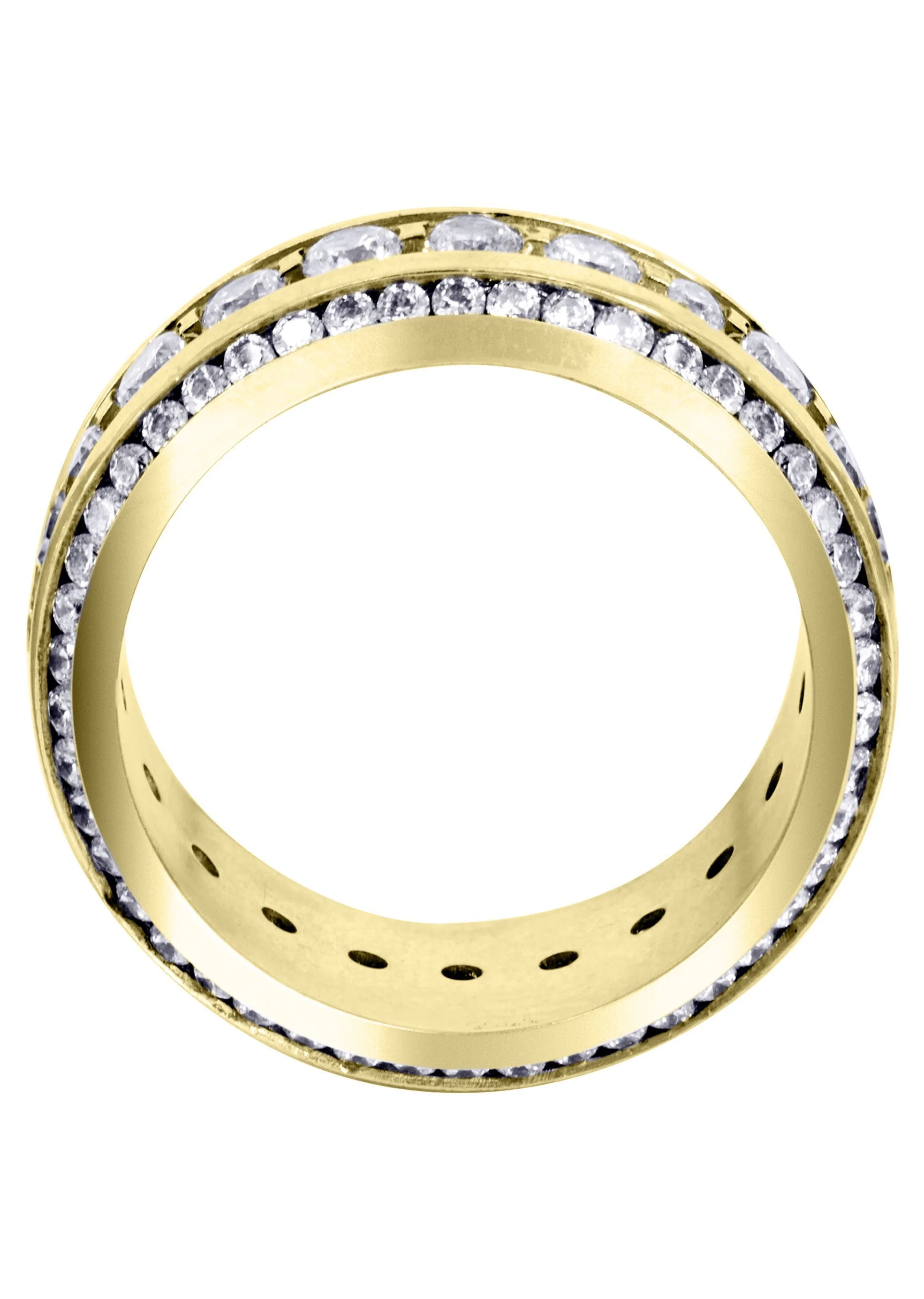 Yellow Gold Diamond Mens Engagement Ring | 3.68 Carats (Landyn) - Image 3