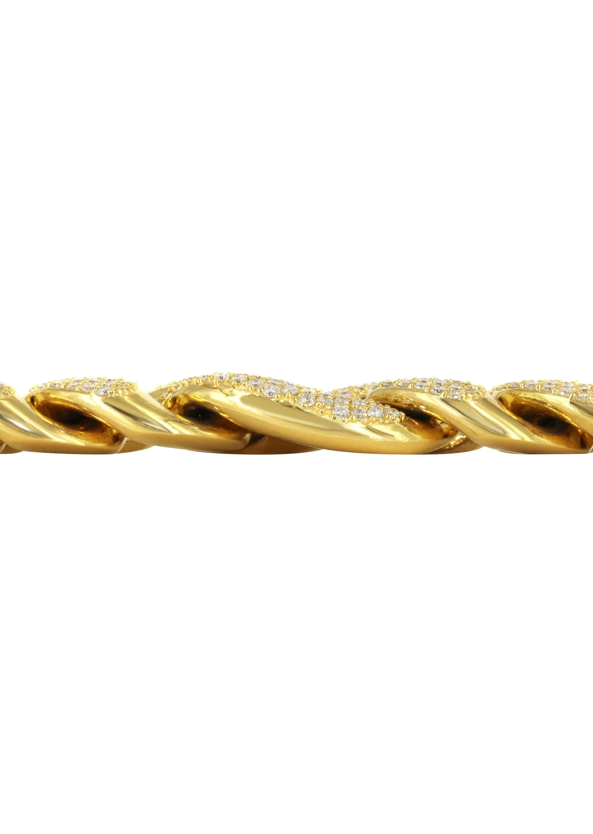 Diamond Puff Gucci Miami Cuban Link Bracelet ( 18 MM ) - Image 5