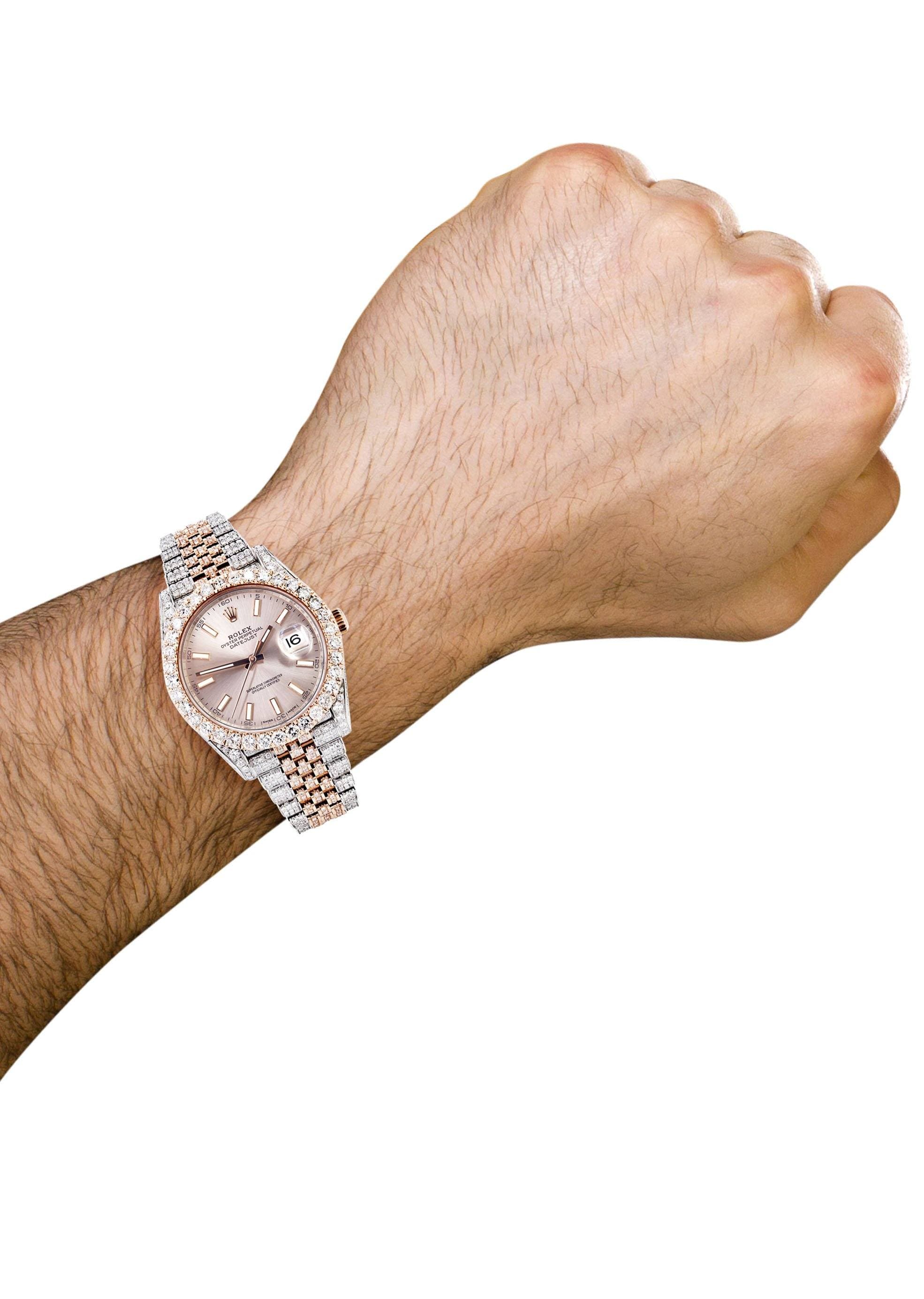 Diamond Rolex Datejust 41 Two Tone Rose Gold And Steel | 25 Carats - Image 6