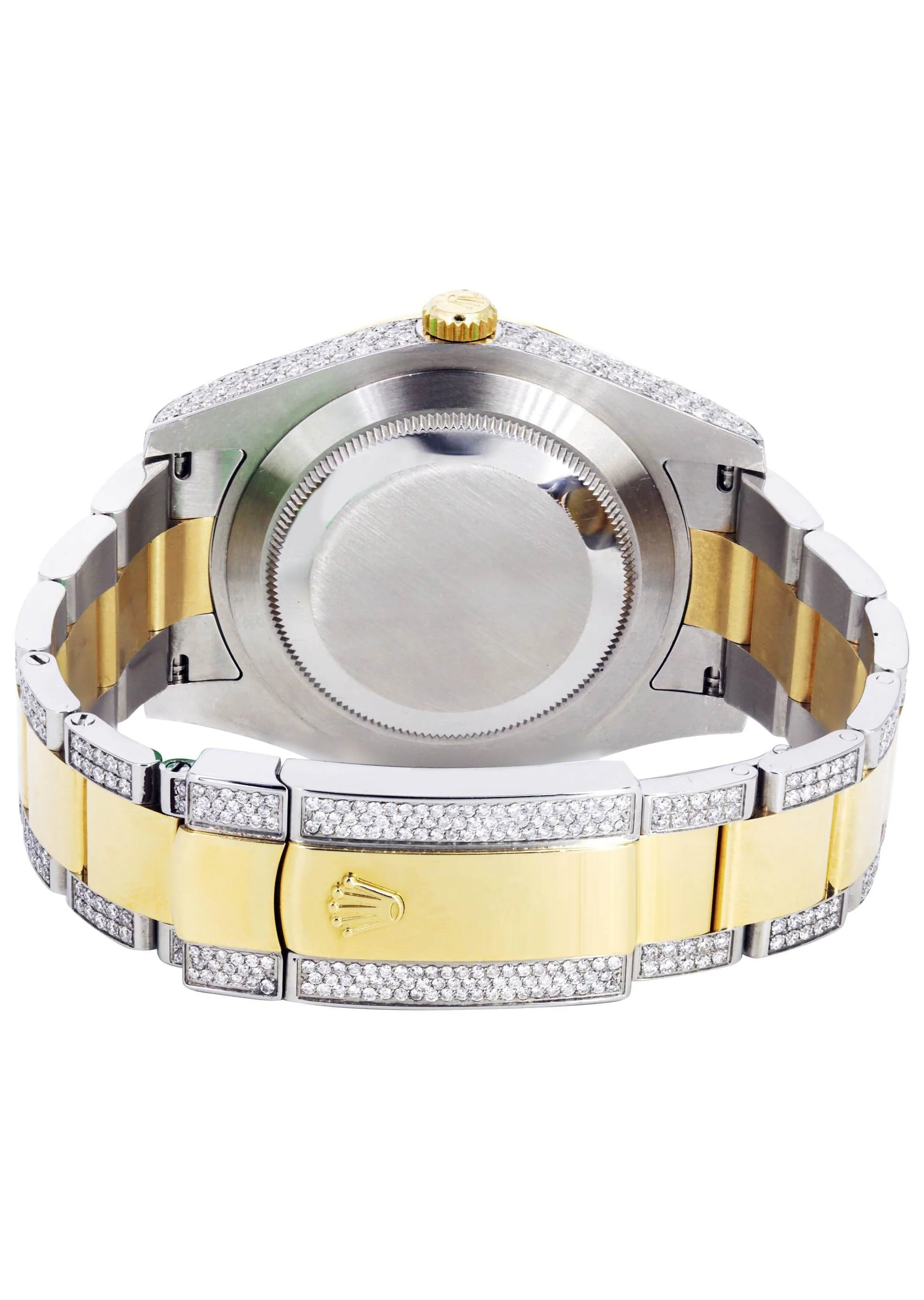 Diamond Rolex Datejust II 41 MM | Stainless Steel & 18K Yellow Gold | Custom Diamond Dial | 7 Carats - Image 4