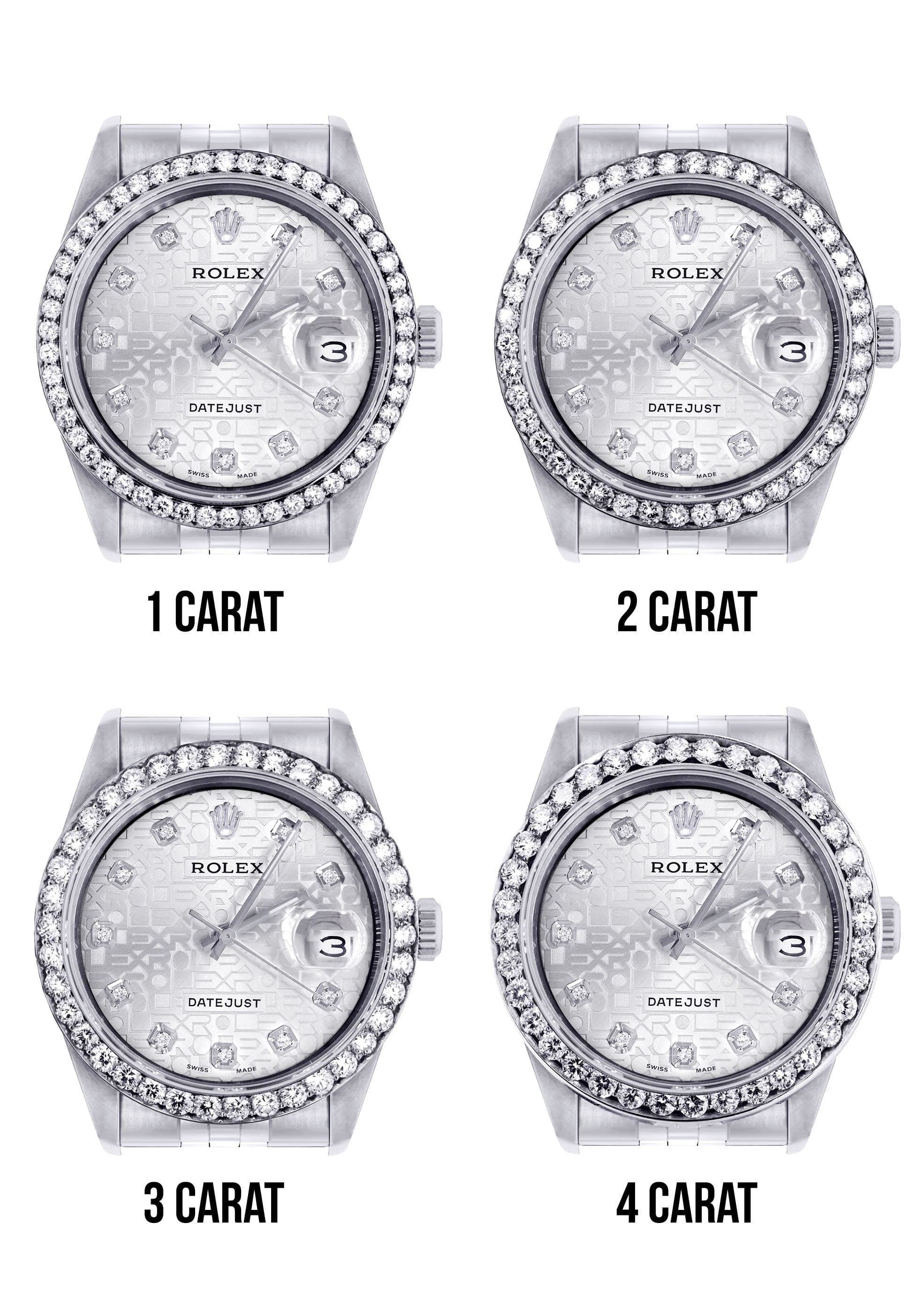 116200 | Hidden Clasp | Diamond Rolex Datejust Watch | 36 MM | Diamond Rolex Textured Jubilee Dial | Jubilee Band - Image 8