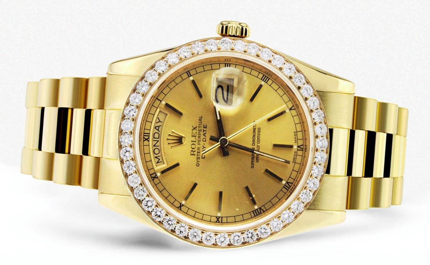 Diamond Rolex Day-Date | 18K Yellow Gold | 36 Mm - Image 2