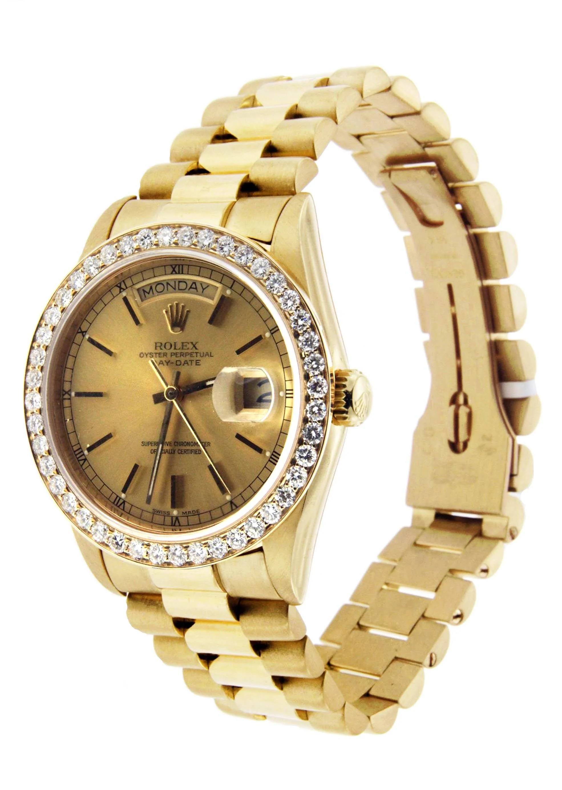 Diamond Rolex Day-Date | 18K Yellow Gold | 36 Mm - Image 3