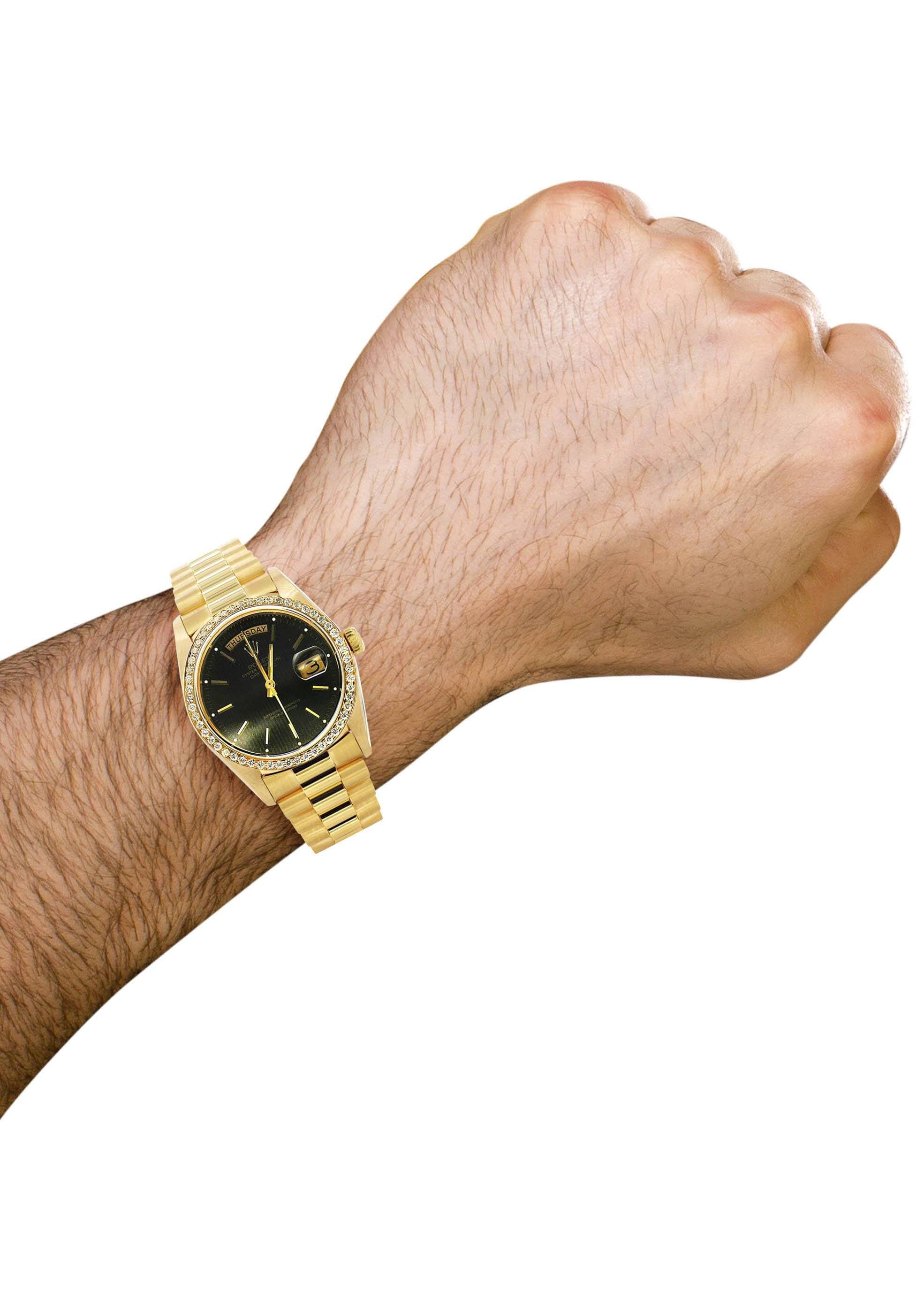 Diamond Rolex Day-Date | 18K Yellow Gold | 36 Mm - Image 5