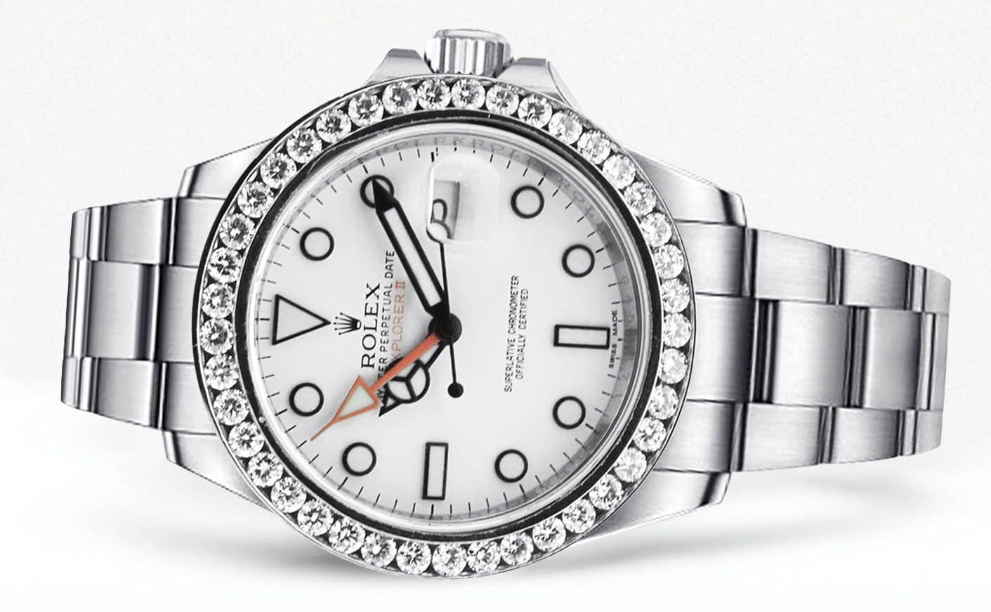 Diamond Rolex Explorer 2 | Stainless Steel | 42 Mm - Image 2