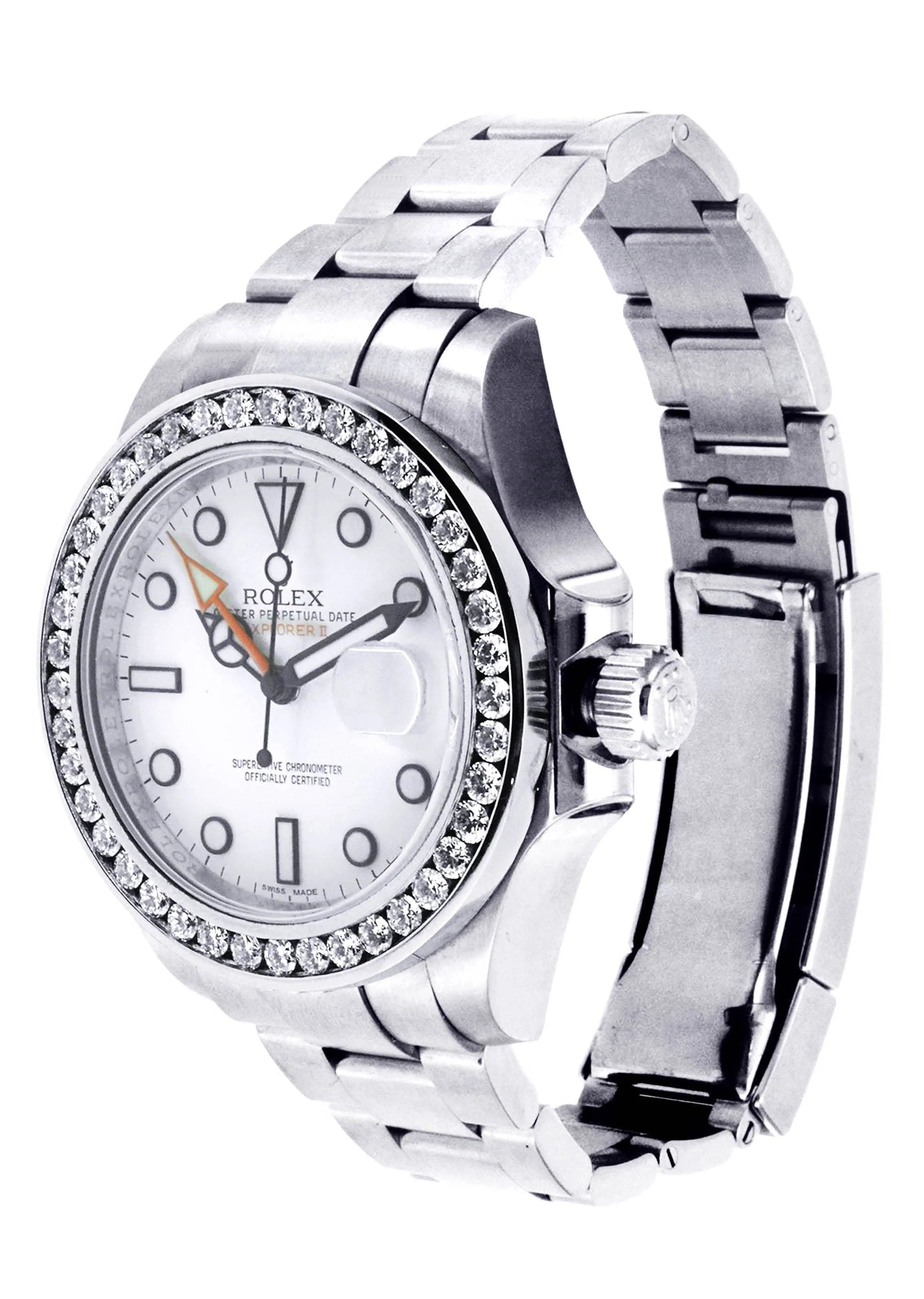 Diamond Rolex Explorer 2 | Stainless Steel | 42 Mm - Image 3