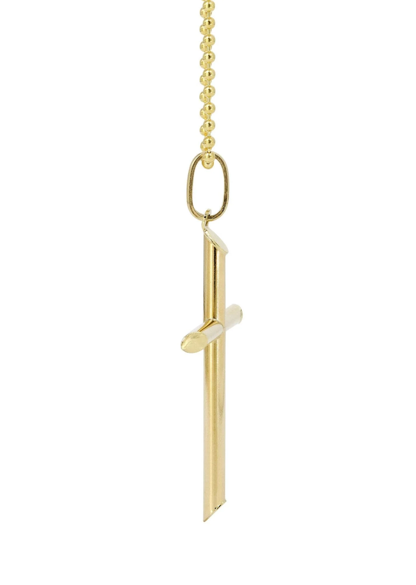 10K Yellow Gold Dog Tag Cross Necklace | Appx. 8.6 Grams - Image 4