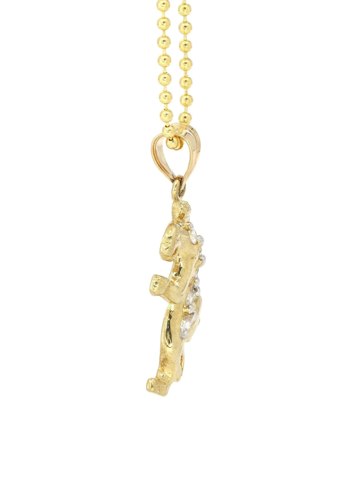 10K Yellow Gold Dog Tag Tiger Necklace | Appx. 9 Grams - Image 4