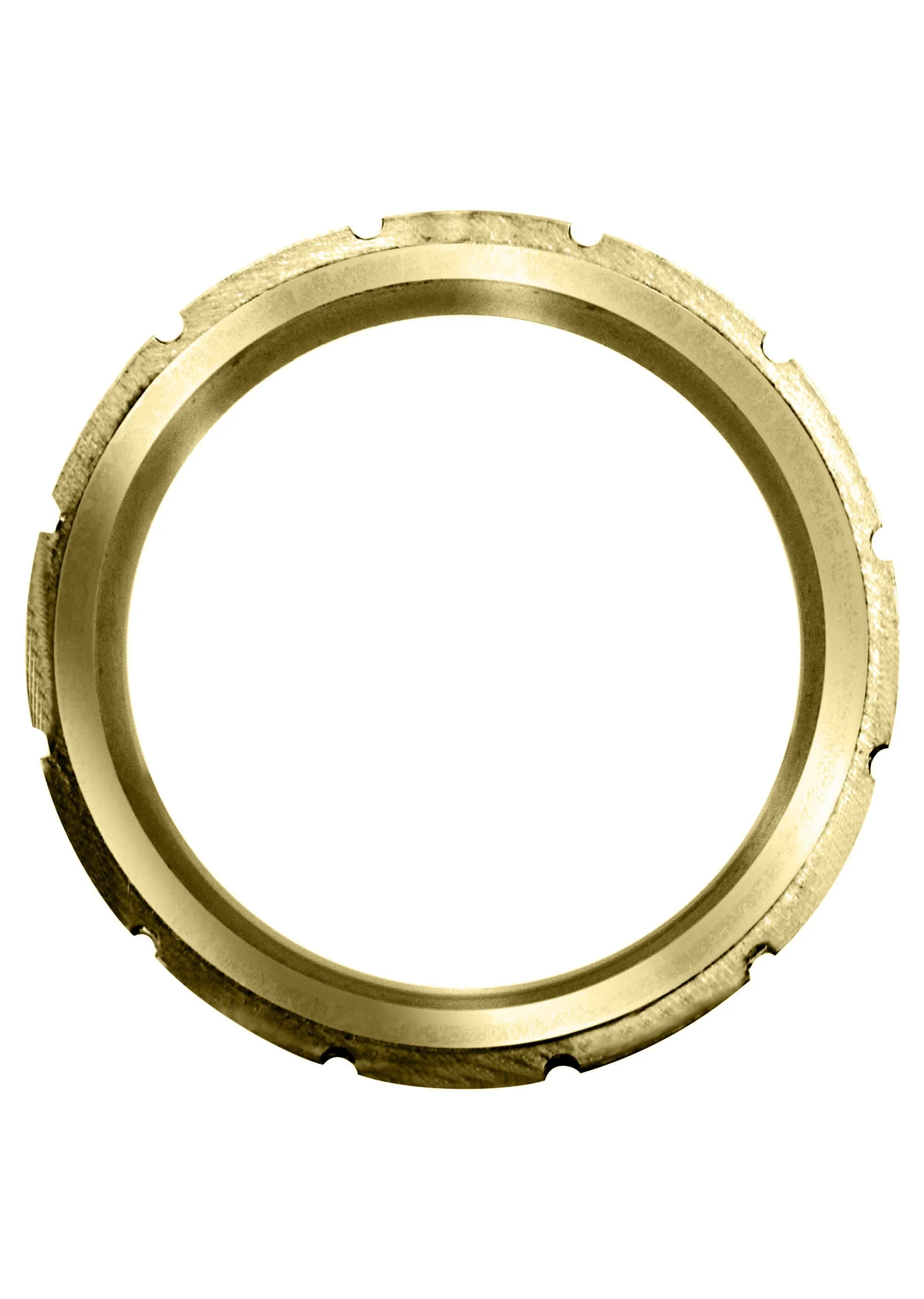 Yellow Gold Fancy Carved Contemporary Mens Wedding Band | Satin Finish (Jace) - Image 2