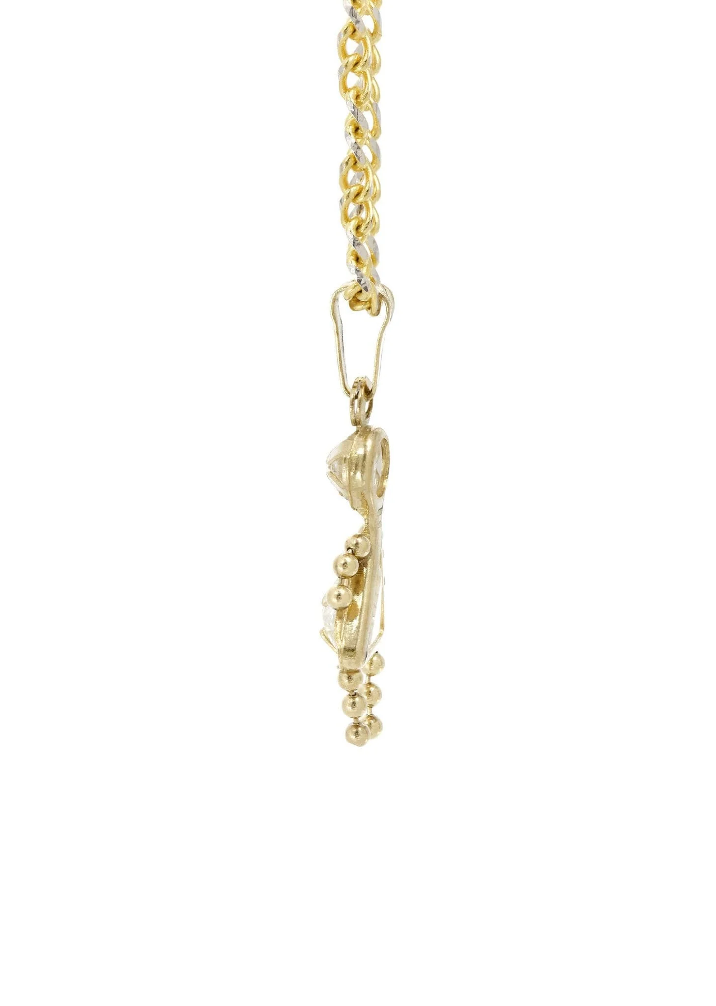 10K Yellow Gold Fancy Link  Children Necklace | Appx. 5.3 Grams - Image 4