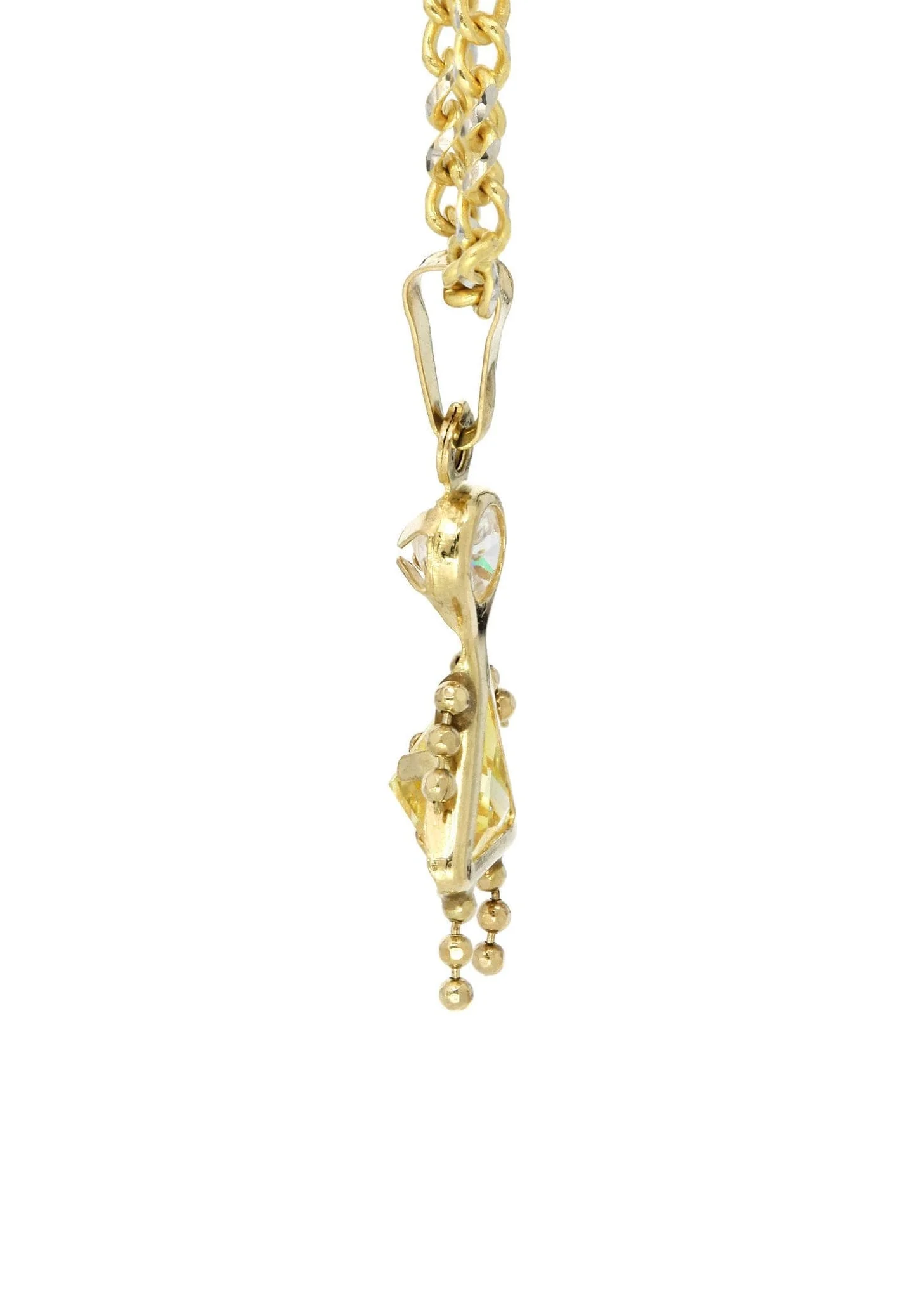 10K Yellow Gold Fancy Link  Children Necklace | Appx. 7.8 Grams - Image 4