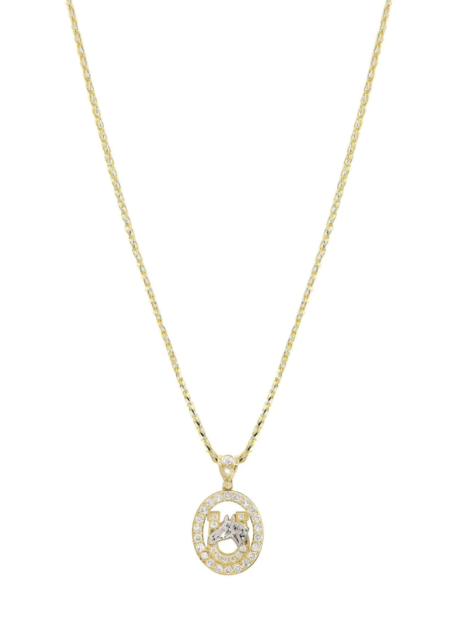10K Yellow Gold Fancy Link Horse Shoe | Appx. 12.6 Grams - Image 5