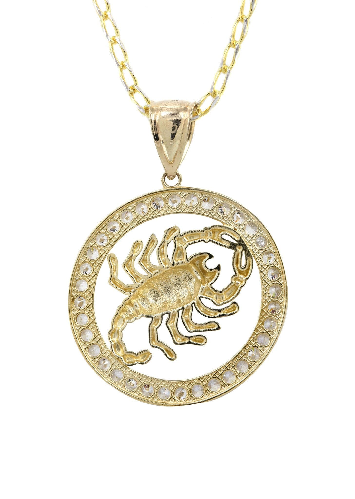 10K Yellow Gold Fancy Link Scorpio Necklace | Appx. 14.5 Grams - Image 3