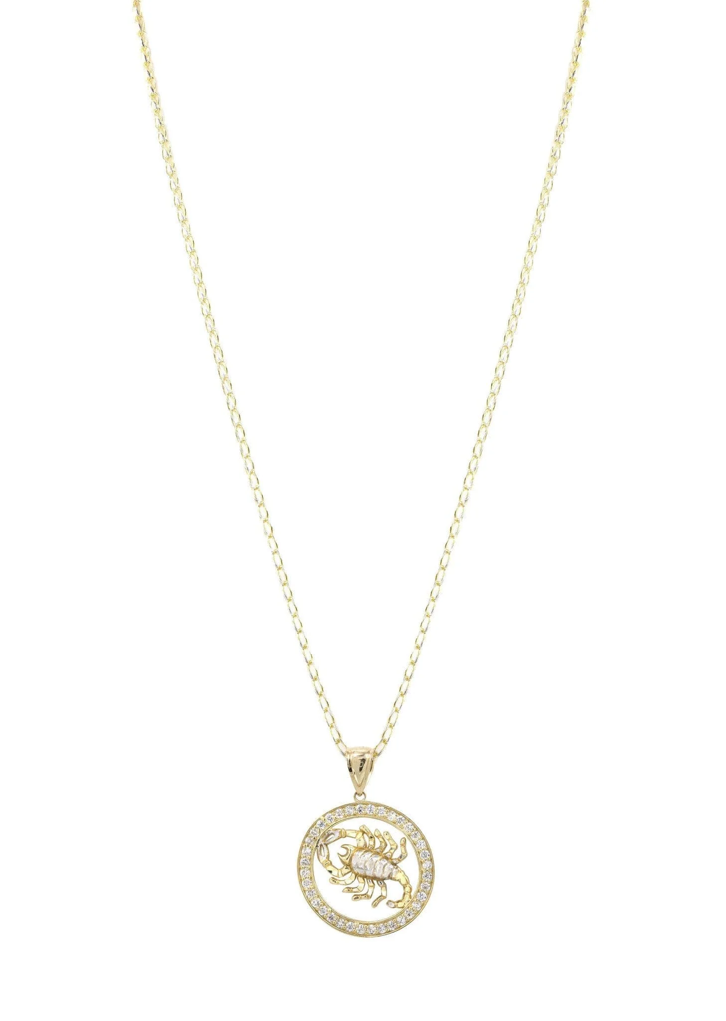 10K Yellow Gold Fancy Link Scorpio Necklace | Appx. 14.5 Grams - Image 5
