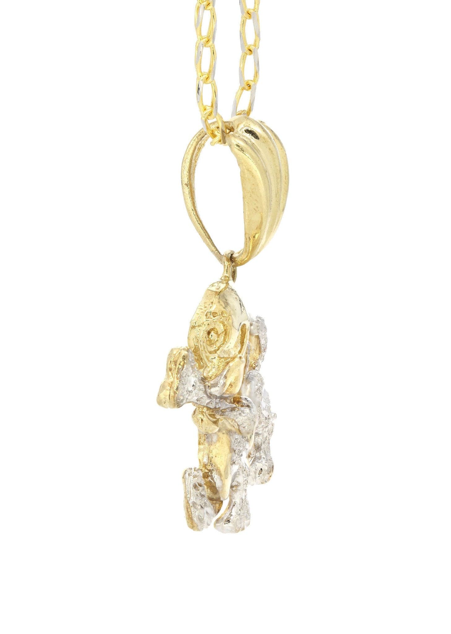 10K Yellow Gold Fancy Link Dog Necklace | Appx. 18.5 Grams - Image 4