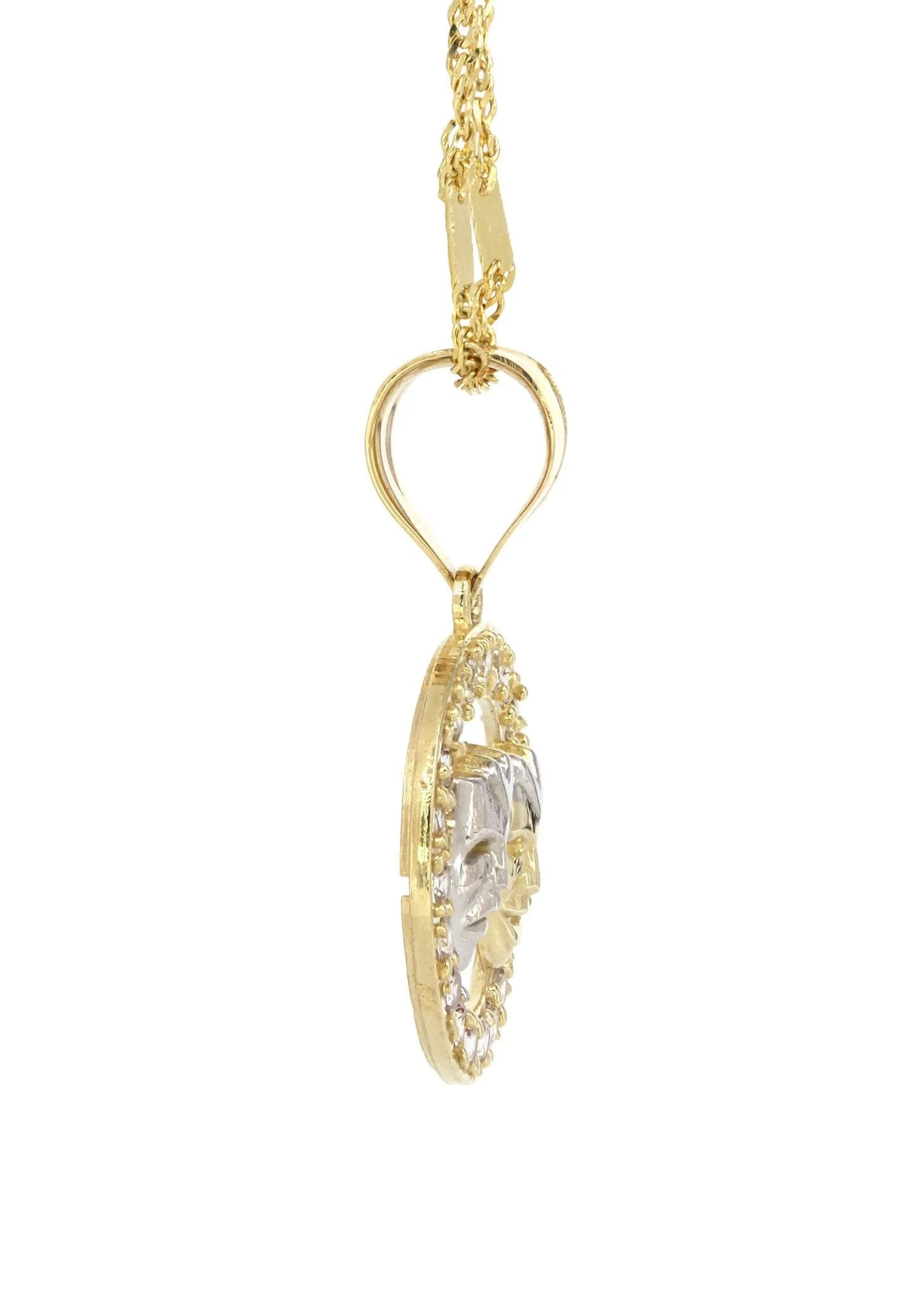 10K Yellow Gold Fancy Link Theater Necklace | Appx. 5.8 Grams - Image 4