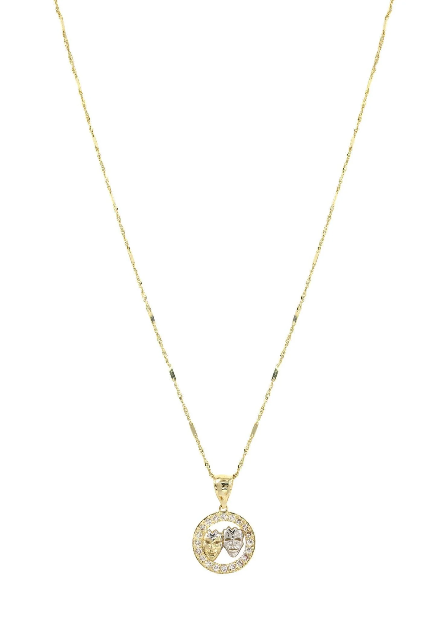 10K Yellow Gold Fancy Link Theater Necklace | Appx. 5.8 Grams - Image 5