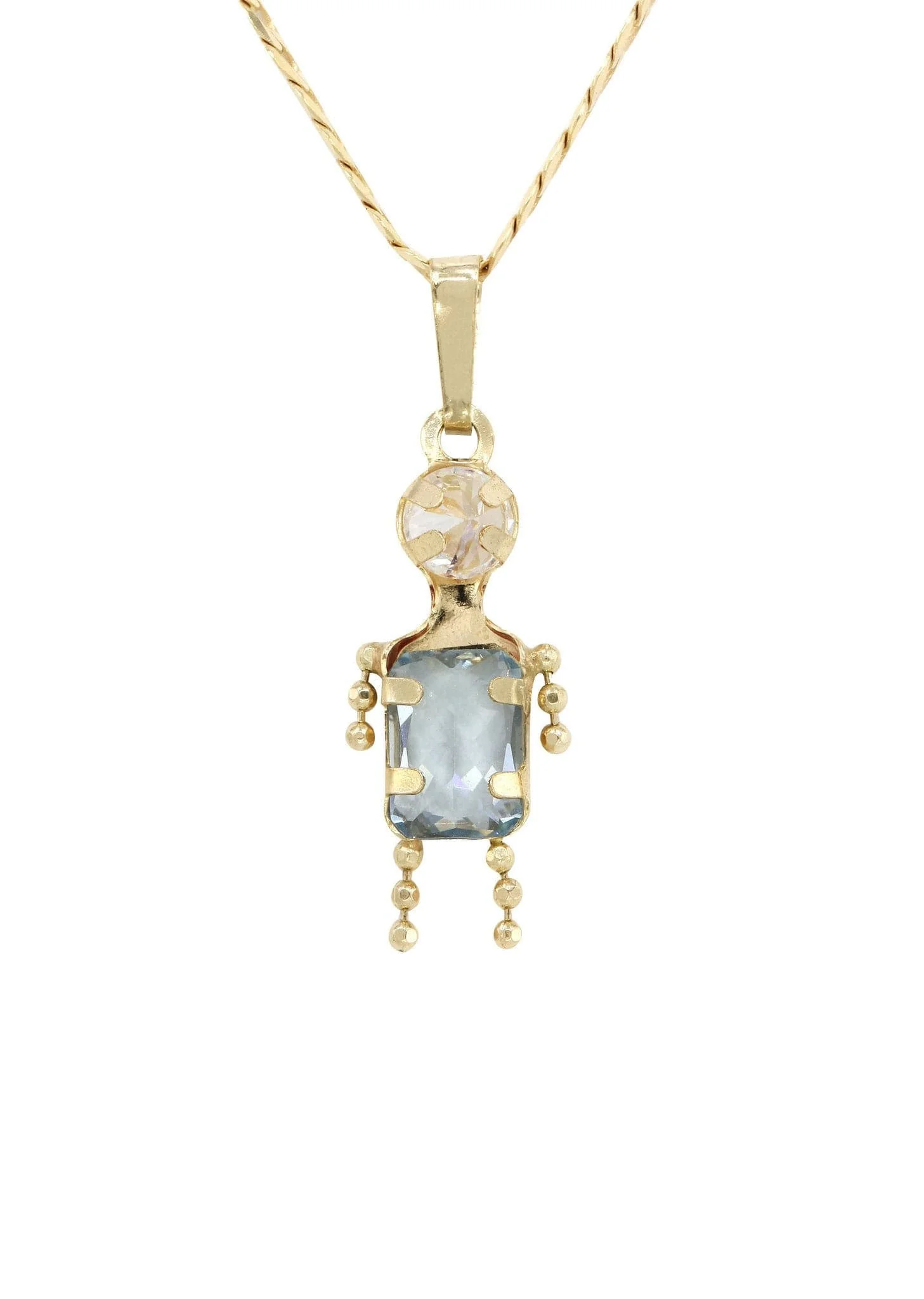 10K Yellow Gold Figaro  Children Necklace | Appx. 5.8 Grams - Image 3