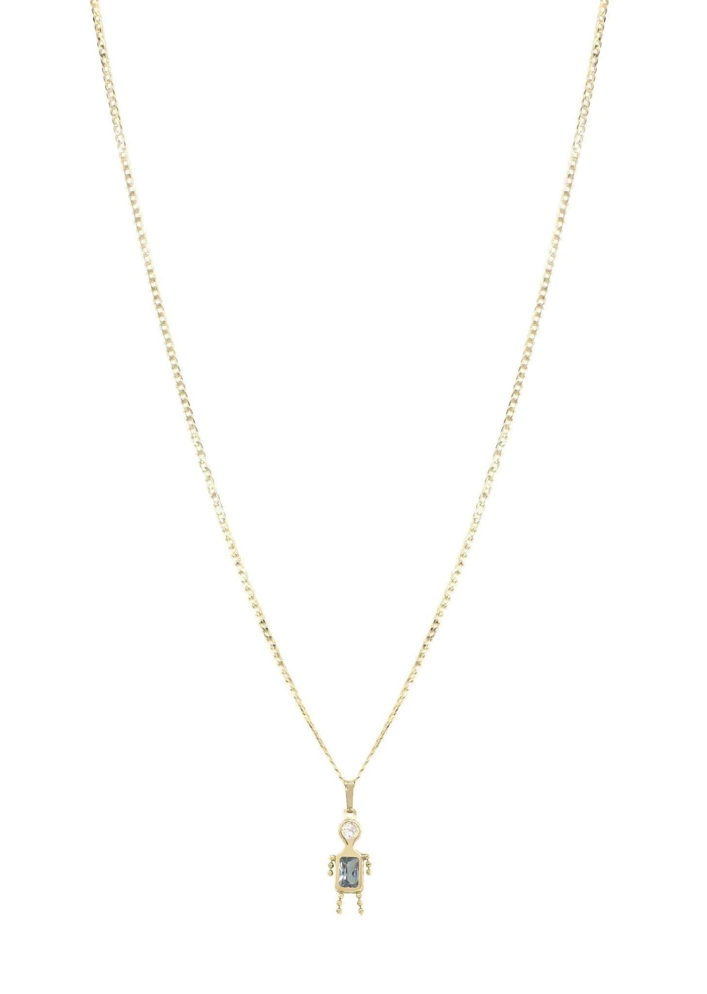 10K Yellow Gold Figaro  Children Necklace | Appx. 5.8 Grams - Image 5