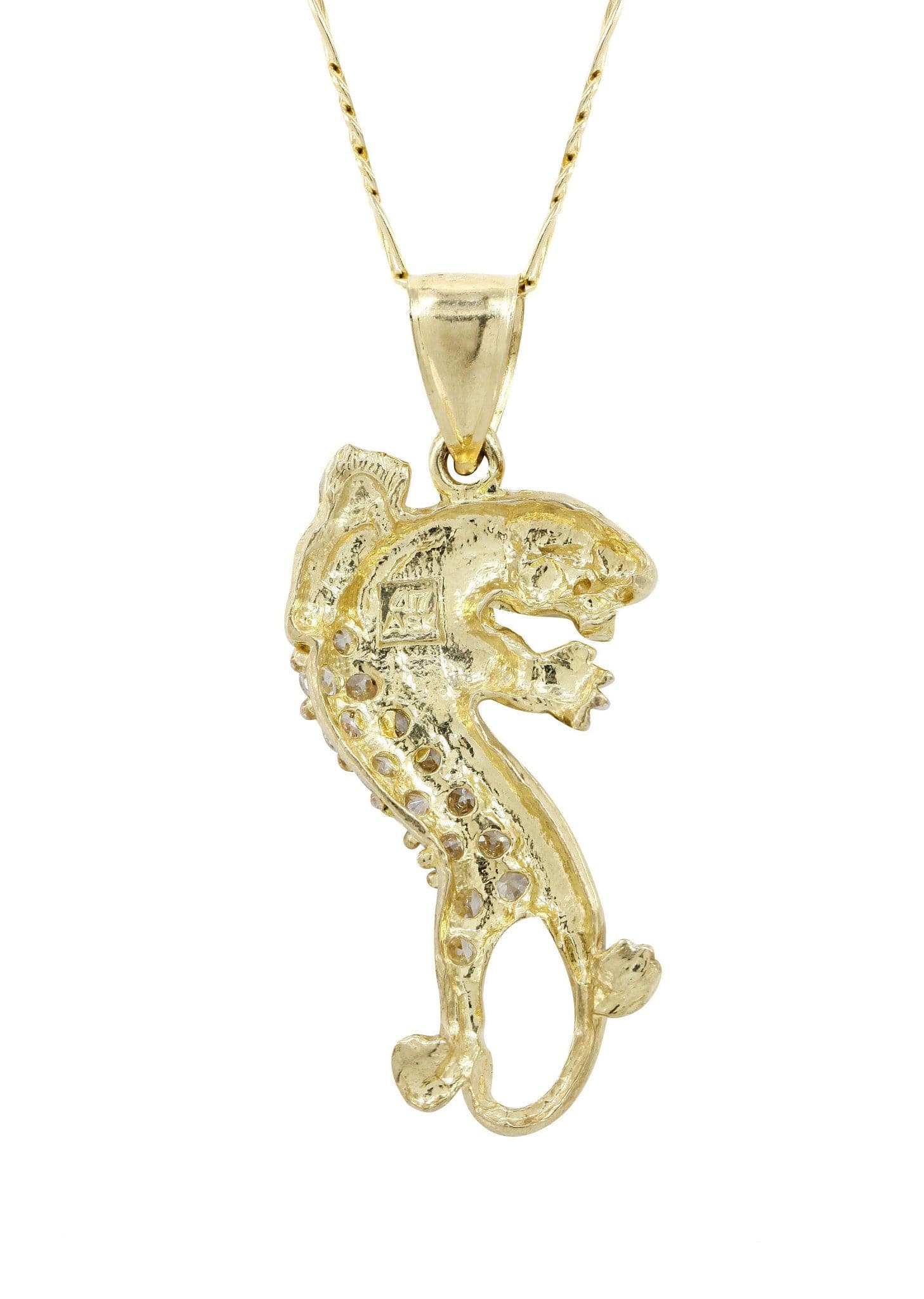 10K Yellow Gold Figaro Tiger Necklace | Appx. 12 Grams - Image 3