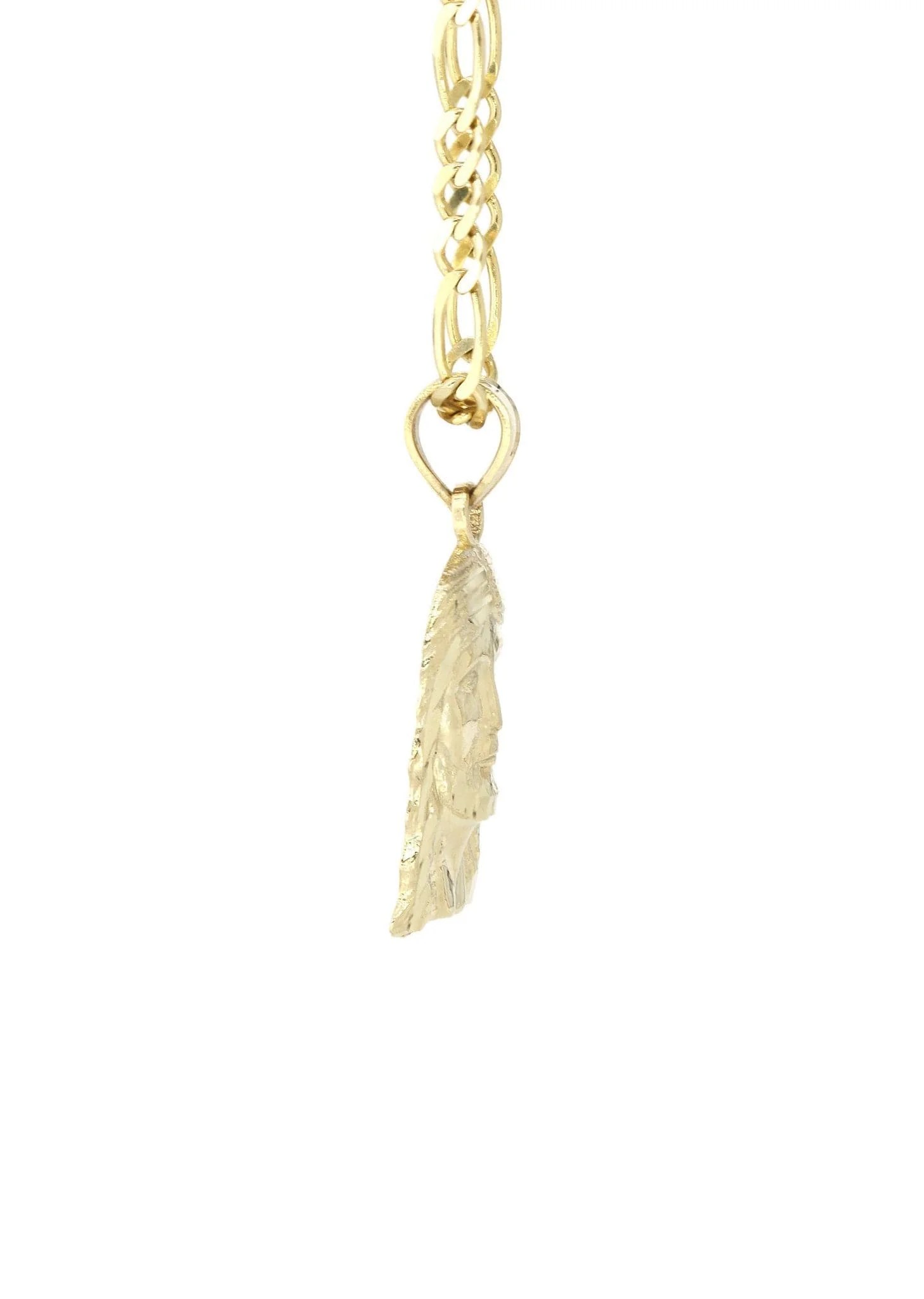 10K Yellow Gold Figaro Jesus Piece Chain | Appx. 6.2 Grams - Image 4
