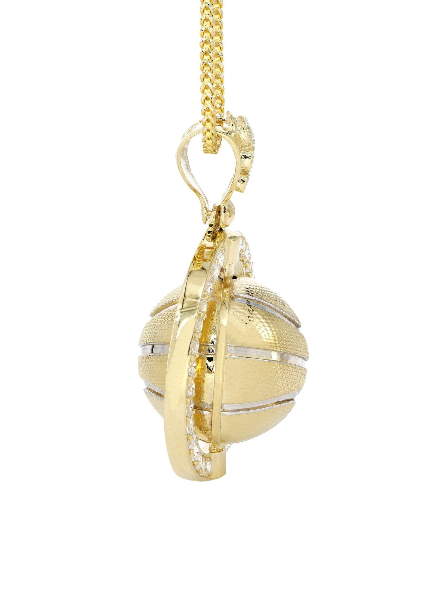 10K Yellow Gold Basketball Necklace | Appx. 32.3 Grams - Image 4