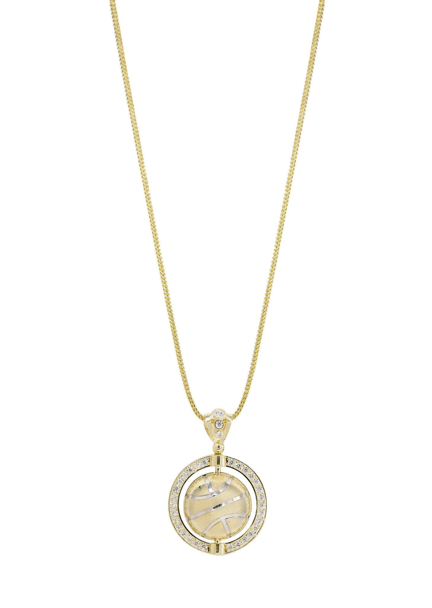 10K Yellow Gold Basketball Necklace | Appx. 32.3 Grams - Image 5