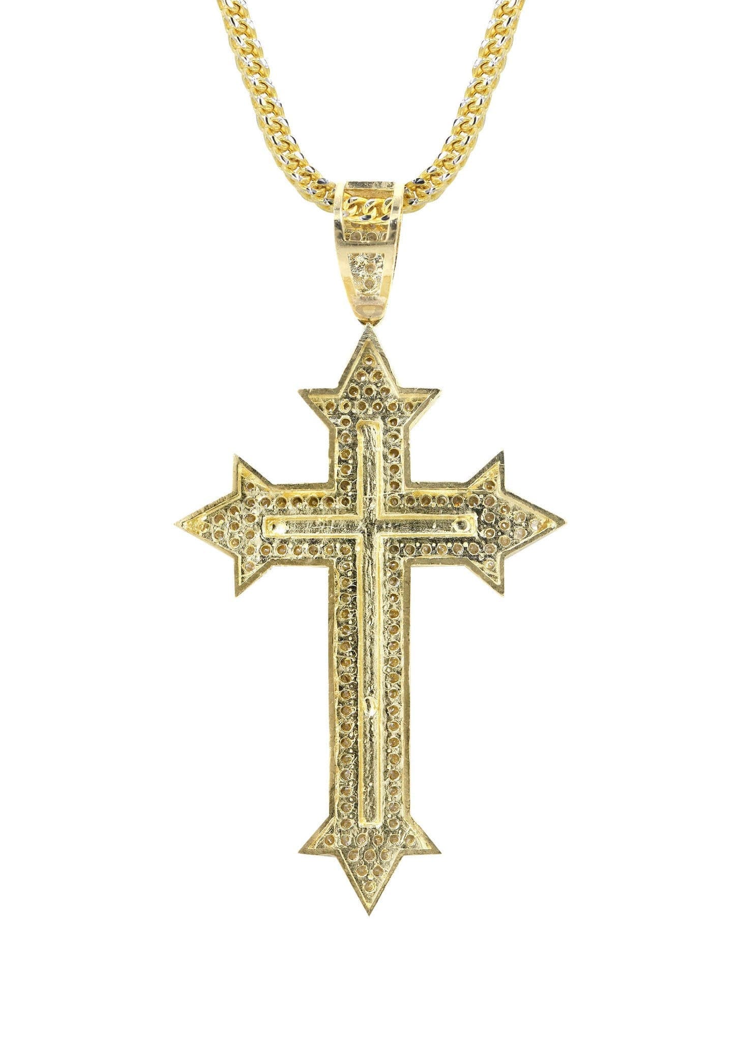 10K Yellow Gold Cross Necklace | Appx. 14.7 Grams - Image 3