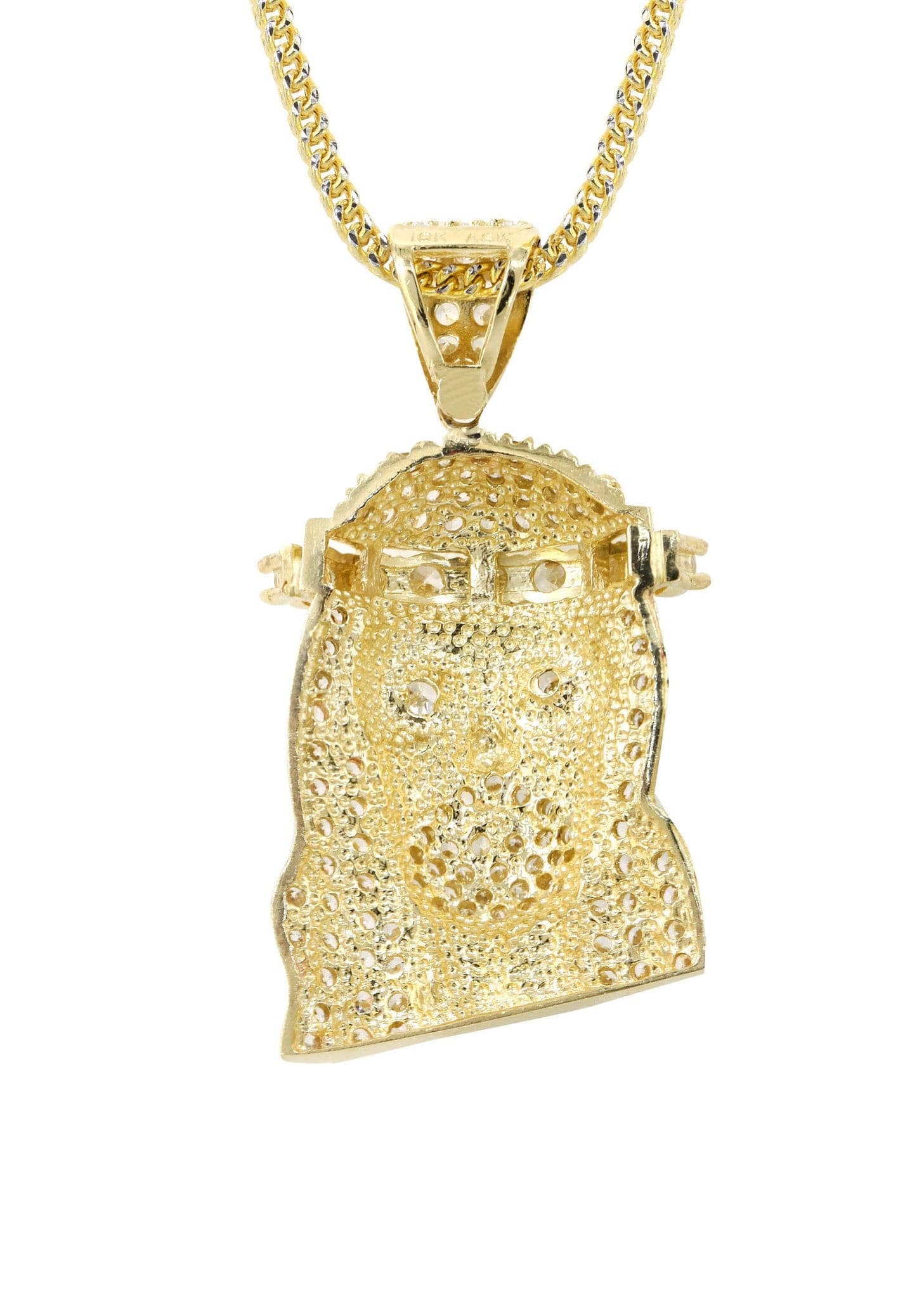 10K Yellow Gold Jesus Piece Chain | Appx. 23.2 Grams - Image 3