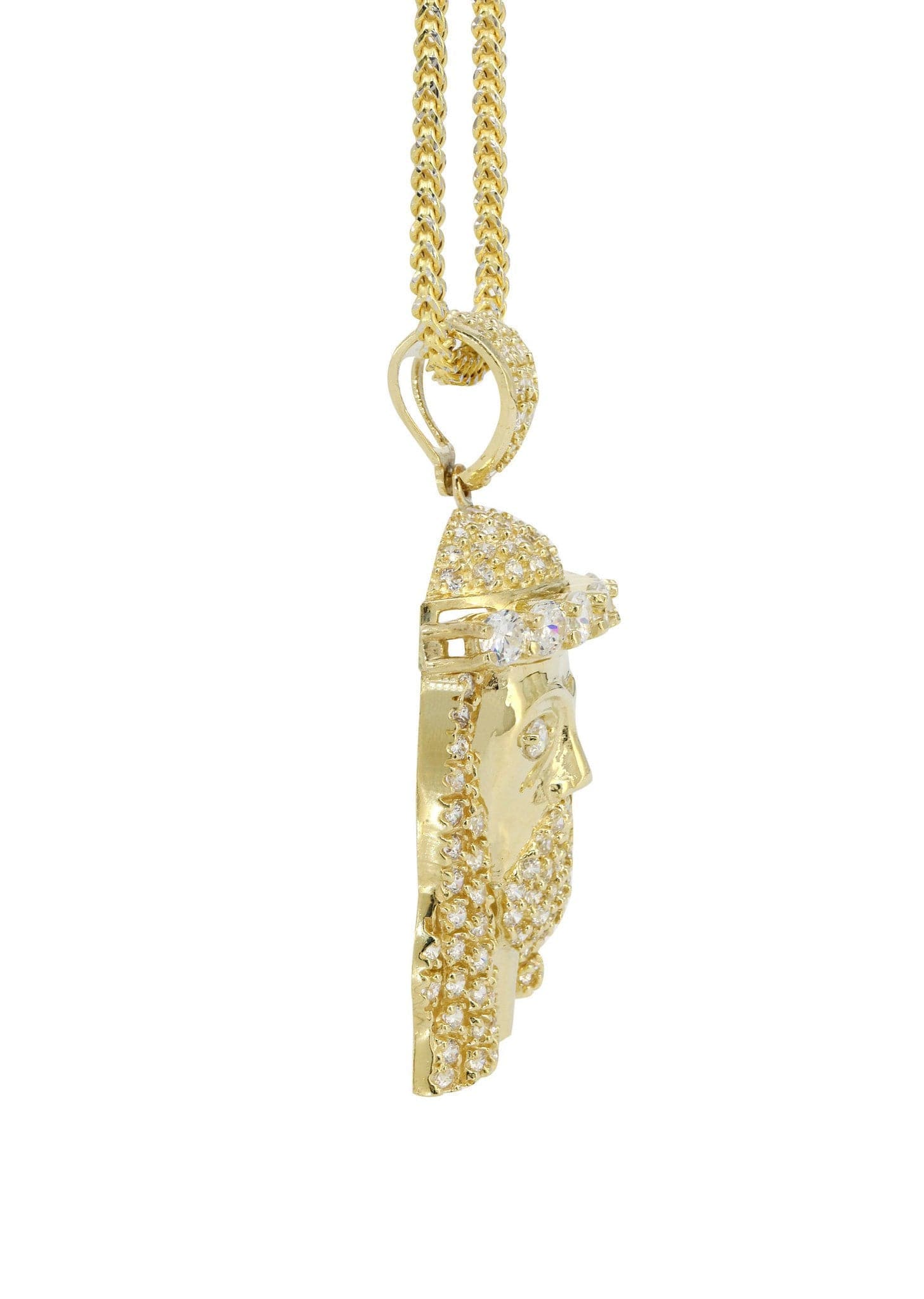 10K Yellow Gold Jesus Piece Chain | Appx. 23.2 Grams - Image 4