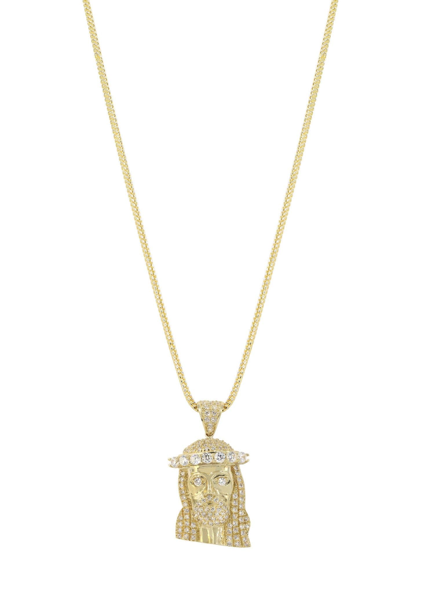 10K Yellow Gold Jesus Piece Chain | Appx. 23.2 Grams - Image 5