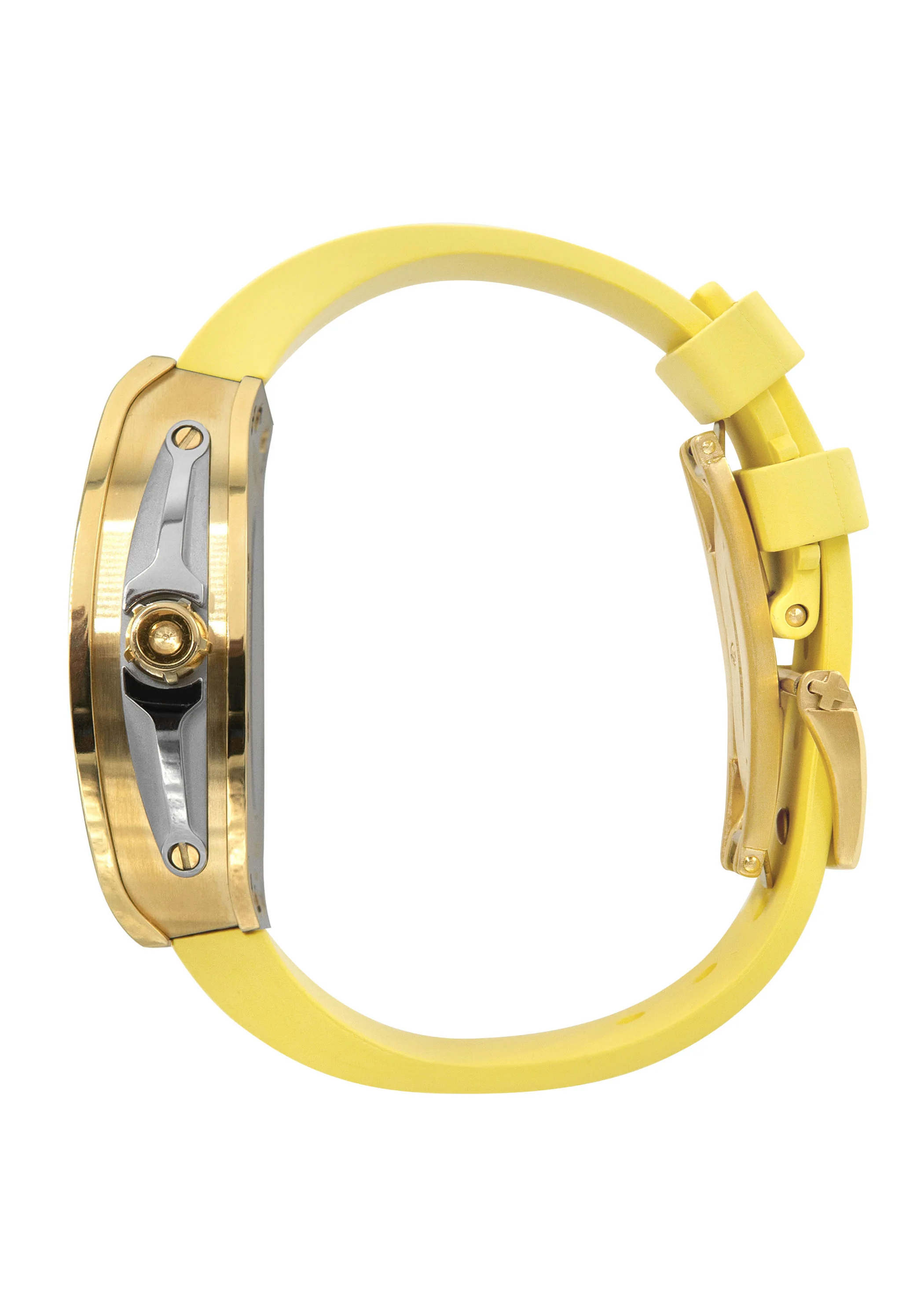 Frost NYC Mens Watch - Automatic  Skeleton Sport Gold Watch | FRST-01-CY | Yellow - Image 4