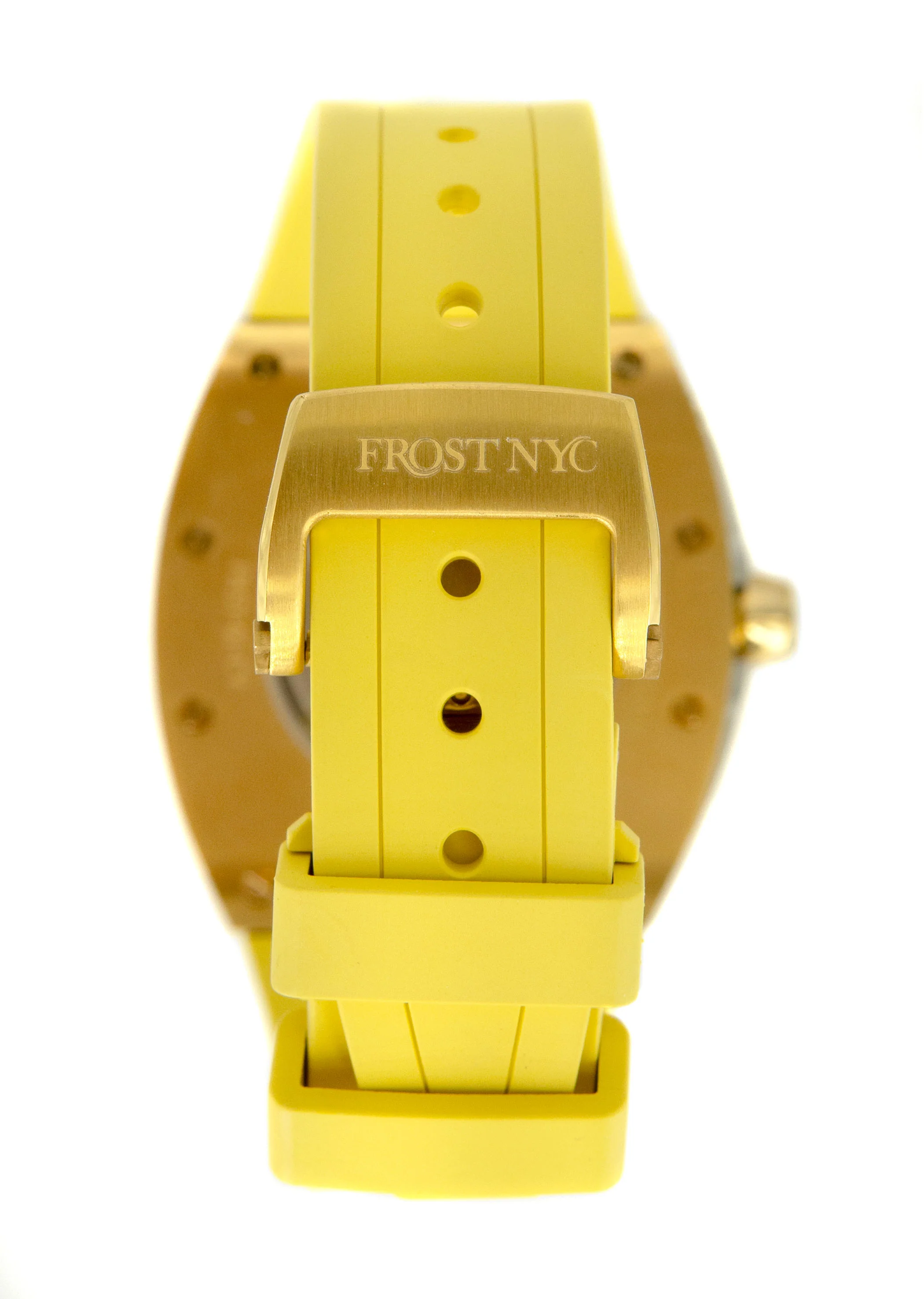 Frost NYC Mens Watch - Automatic  Skeleton Sport Gold Watch | FRST-01-CY | Yellow - Image 7