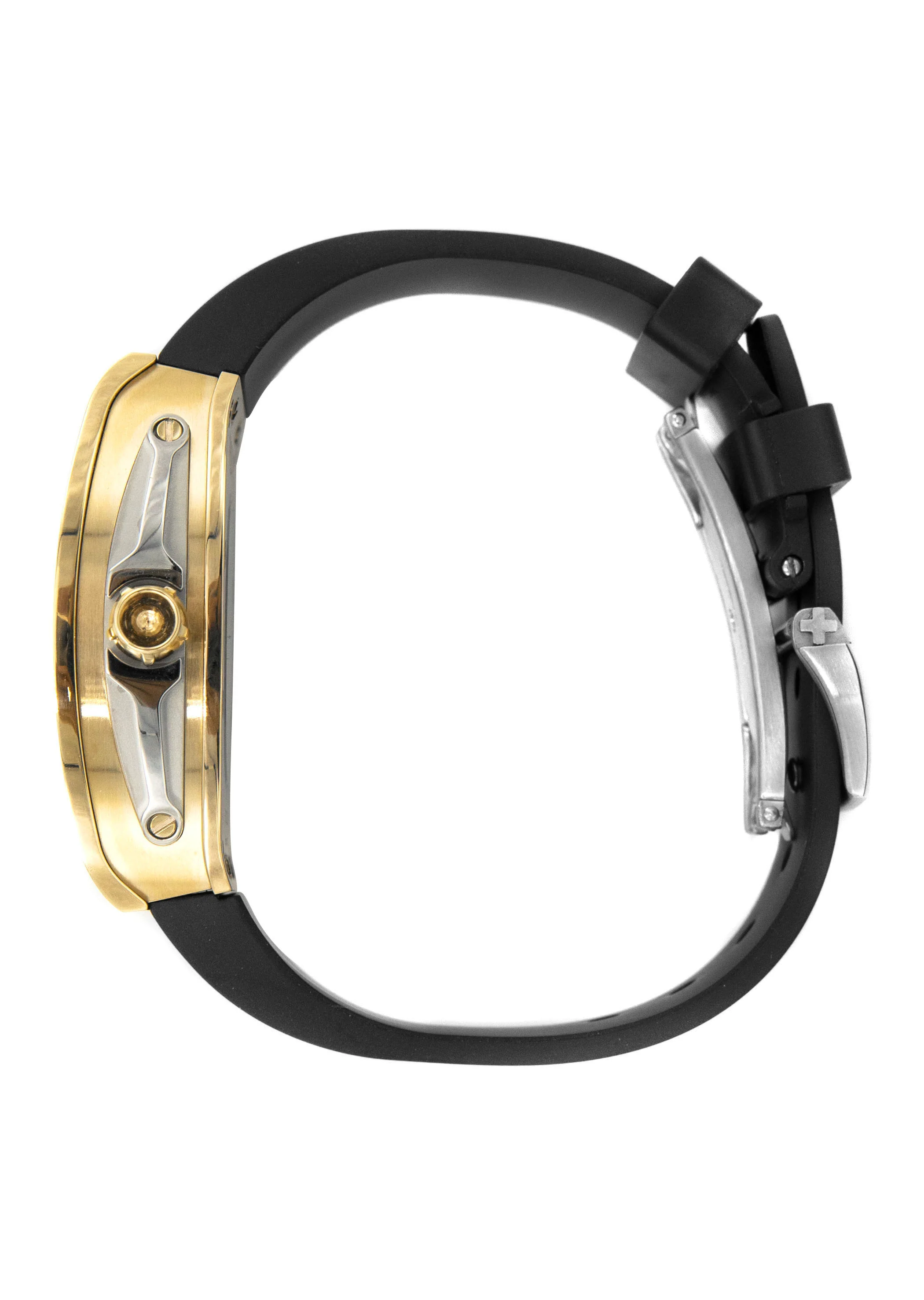 Frost NYC Mens Watch - Automatic  Skeleton Sport Gold Watch | FRST-01-CY| Black - Image 4
