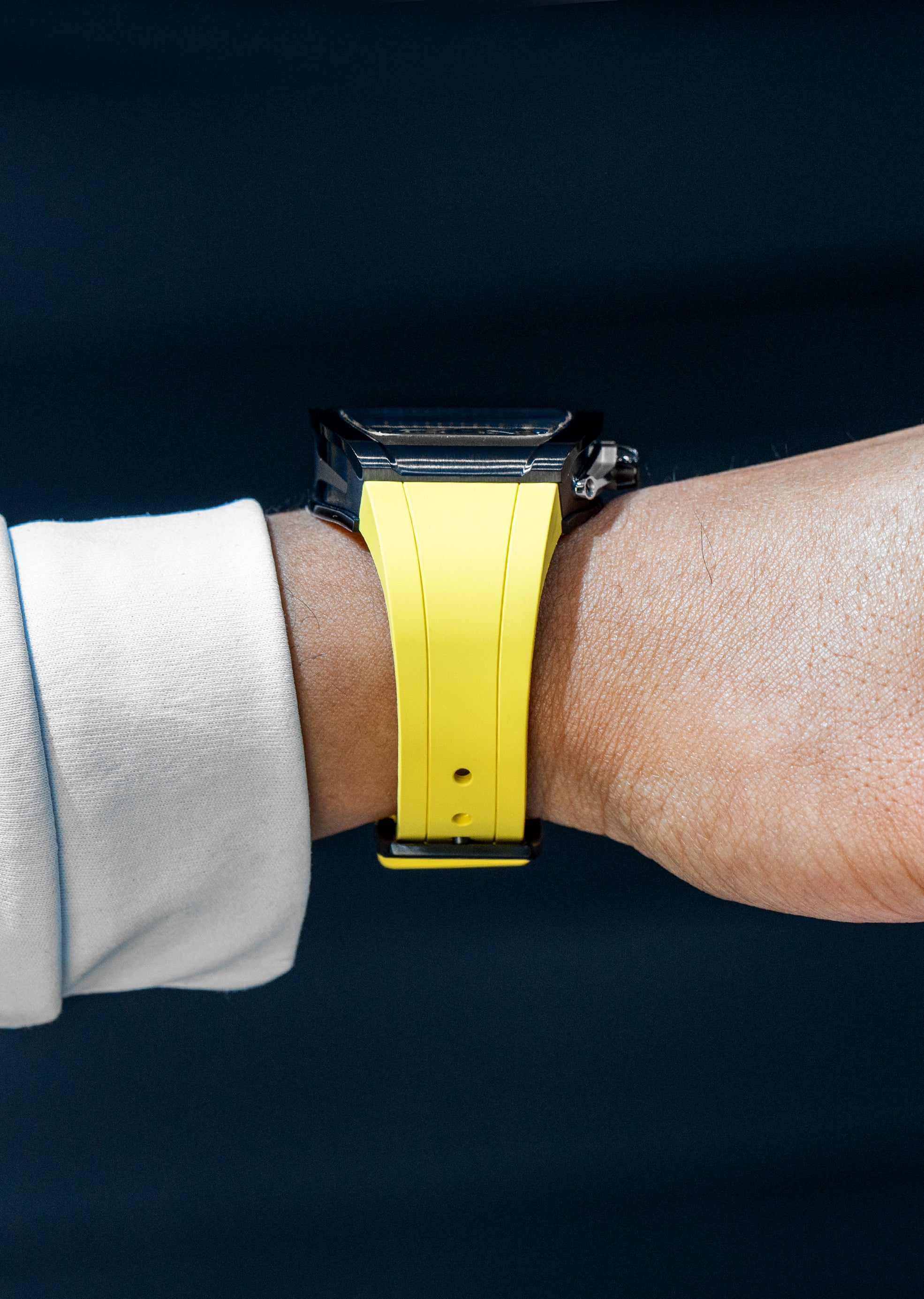 Frost NYC Mens Watch - Automatic Skeleton Sport Black Watch | FRST-01-SB| Yellow - Image 3