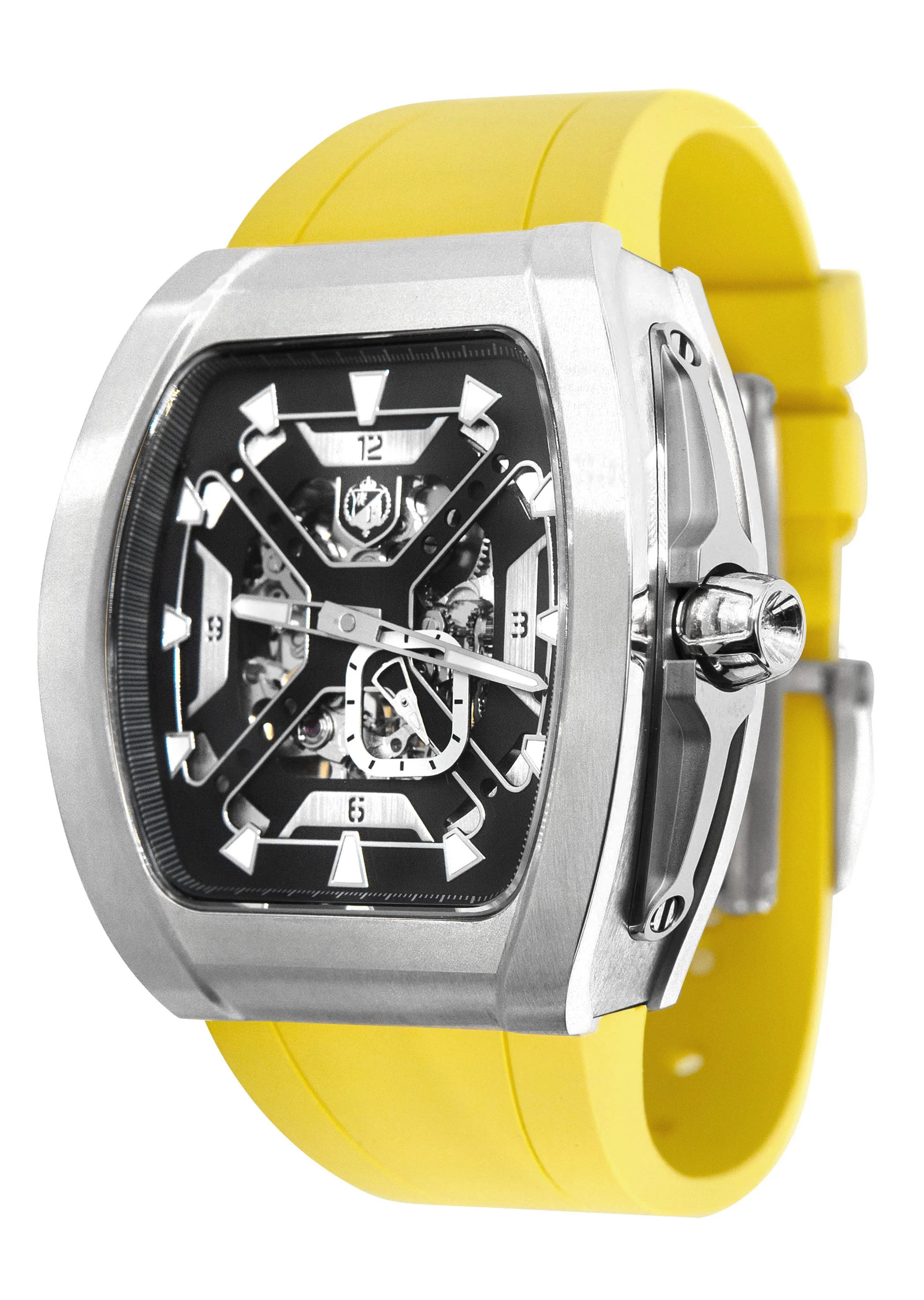 Frost NYC Mens Watch - Automatic Skeleton Stainless Steel Sport Watch | FRST-01-XS | Yellow - Image 6