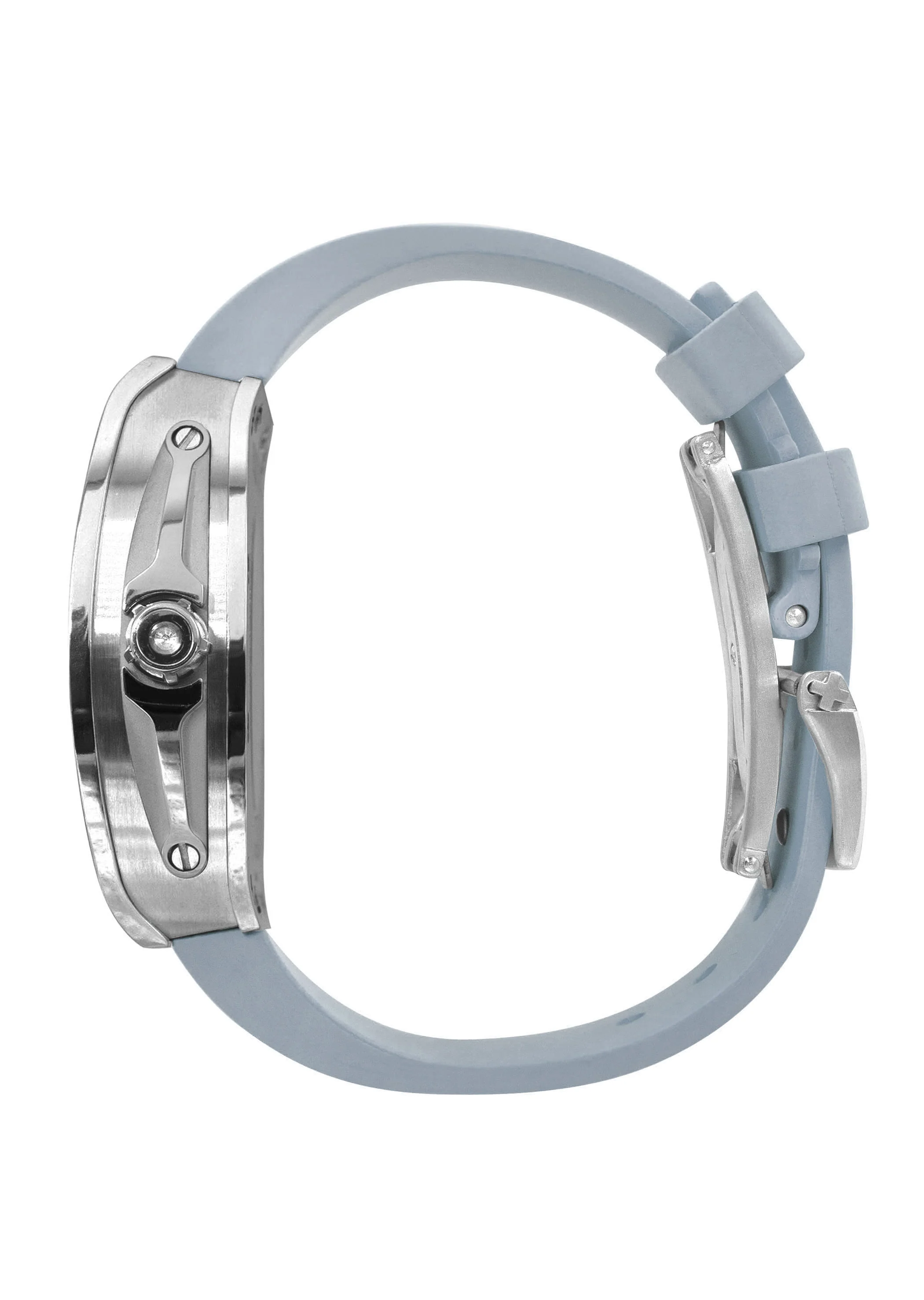 Frost NYC Mens Watch - Automatic Skeleton Stainless Steel Sport Watch | FRST-01-XS | Gray - Image 4
