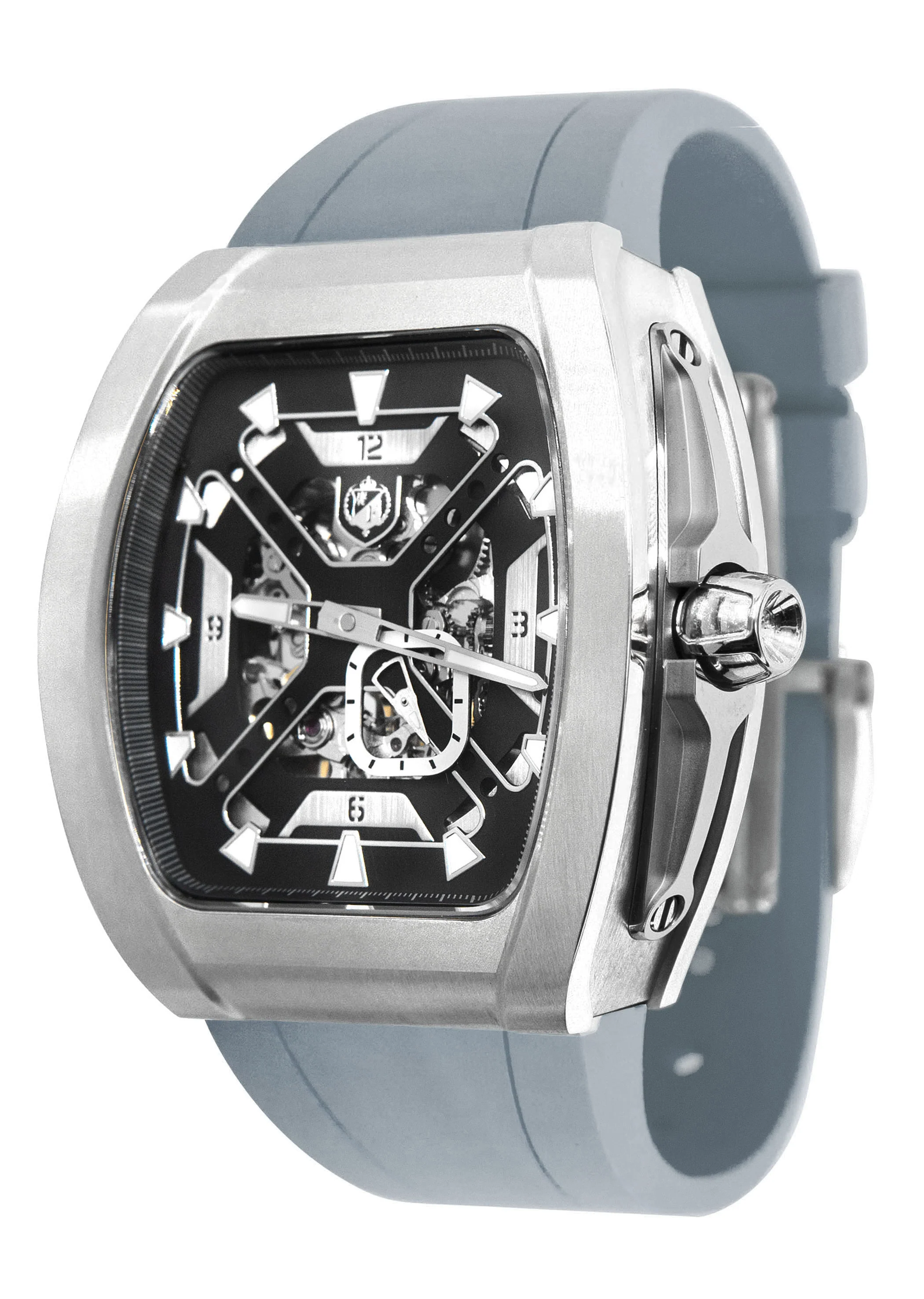 Frost NYC Mens Watch - Automatic Skeleton Stainless Steel Sport Watch | FRST-01-XS | Gray - Image 6