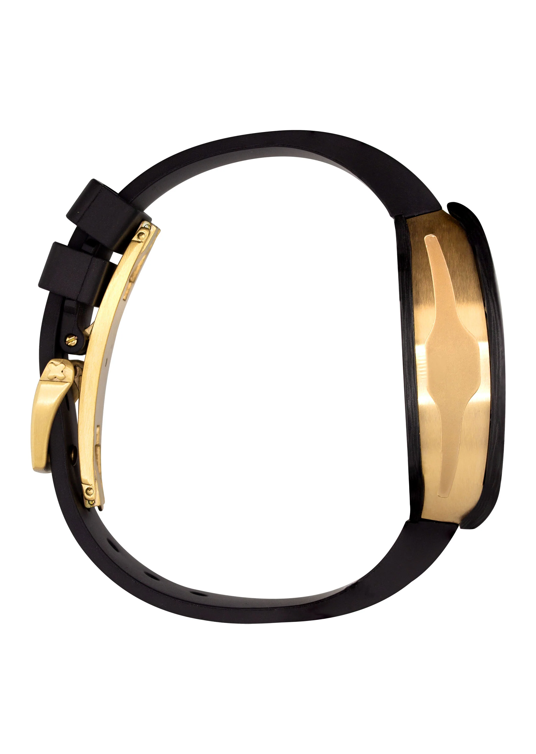 Frost NYC Mens Watch - Automatic Skeleton Carbon Fiber Sport Gold Watch | FRST-01-CFY| Black - Image 3