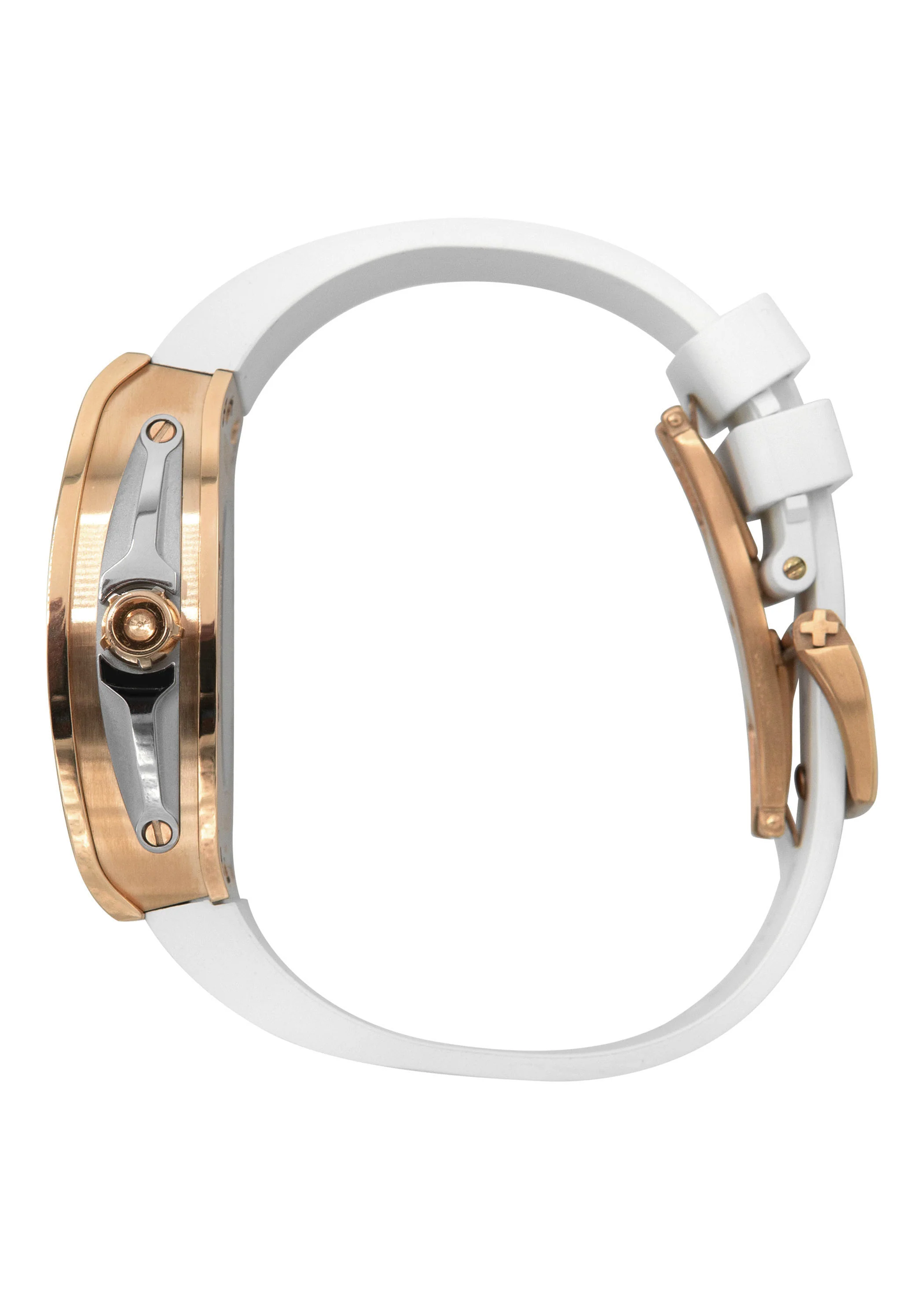 Frost NYC Mens Watch - Automatic Skeleton Rose Sport Watch | FRST-01-RC | White - Image 4