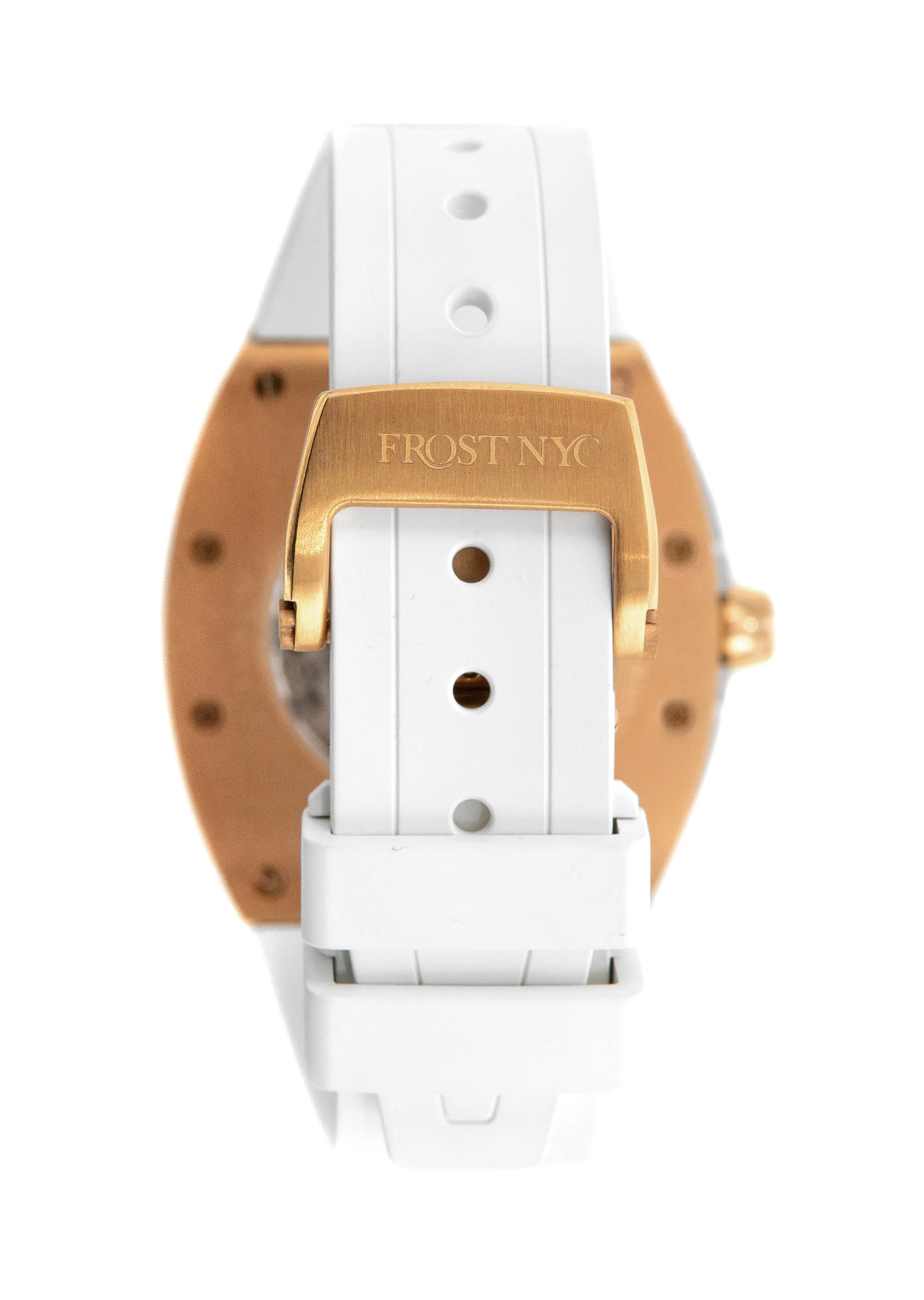 Frost NYC Mens Watch - Automatic Skeleton Rose Sport Watch | FRST-01-RC | White - Image 7
