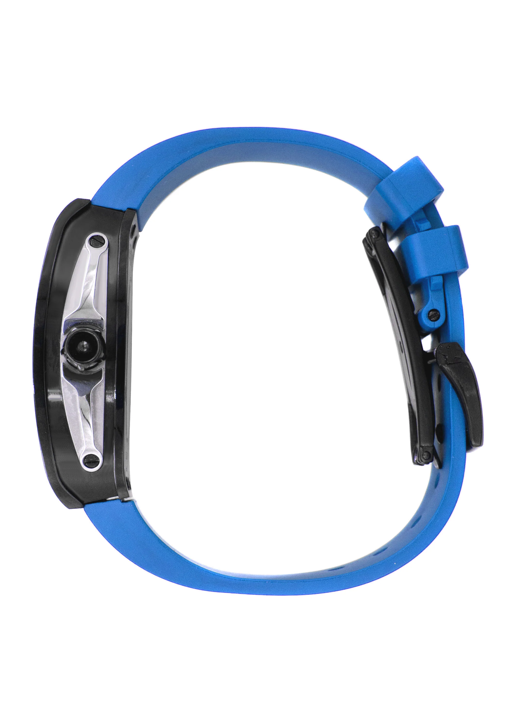 Frost NYC Mens Watch - Automatic Skeleton Sport Black Watch | FRST-01-SB | Blue - Image 4