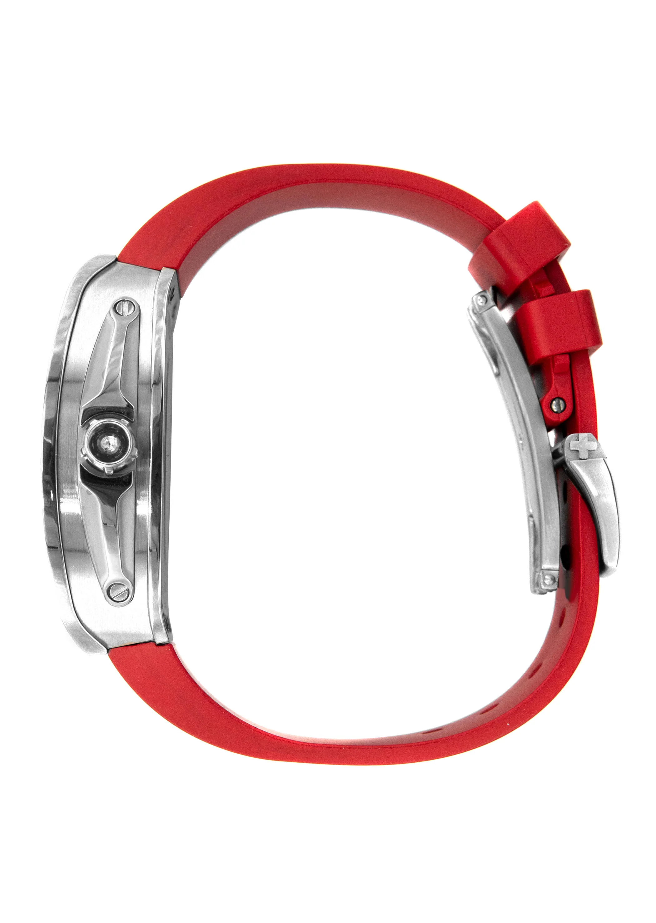 Frost NYC Mens Watch - Automatic Skeleton Stainless Steel Sport Watch | FRST-01-XS | Red - Image 4