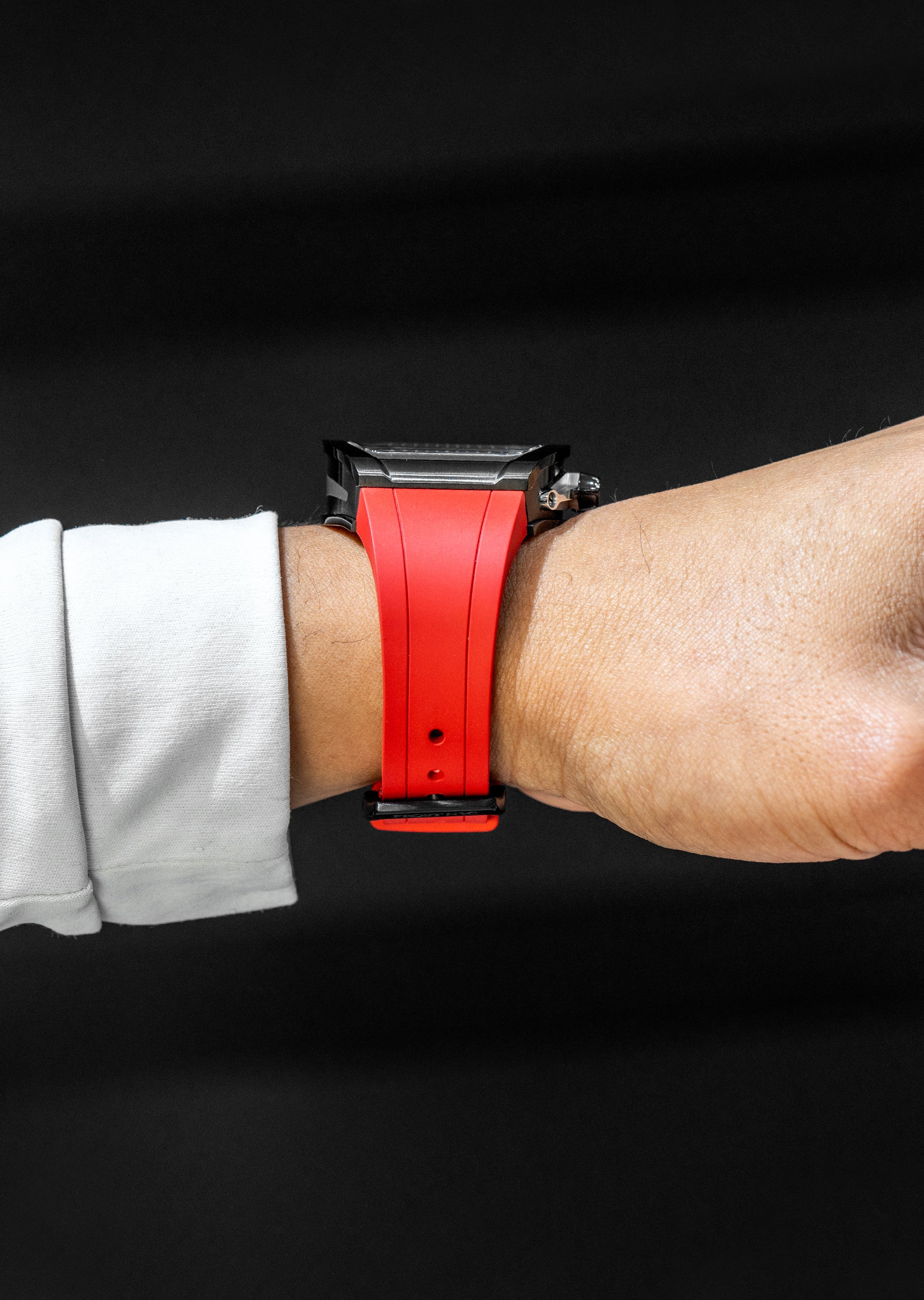 Frost NYC Mens Watch - Automatic Skeleton Sport Black Watch | FRST-01-SB| Red - Image 3