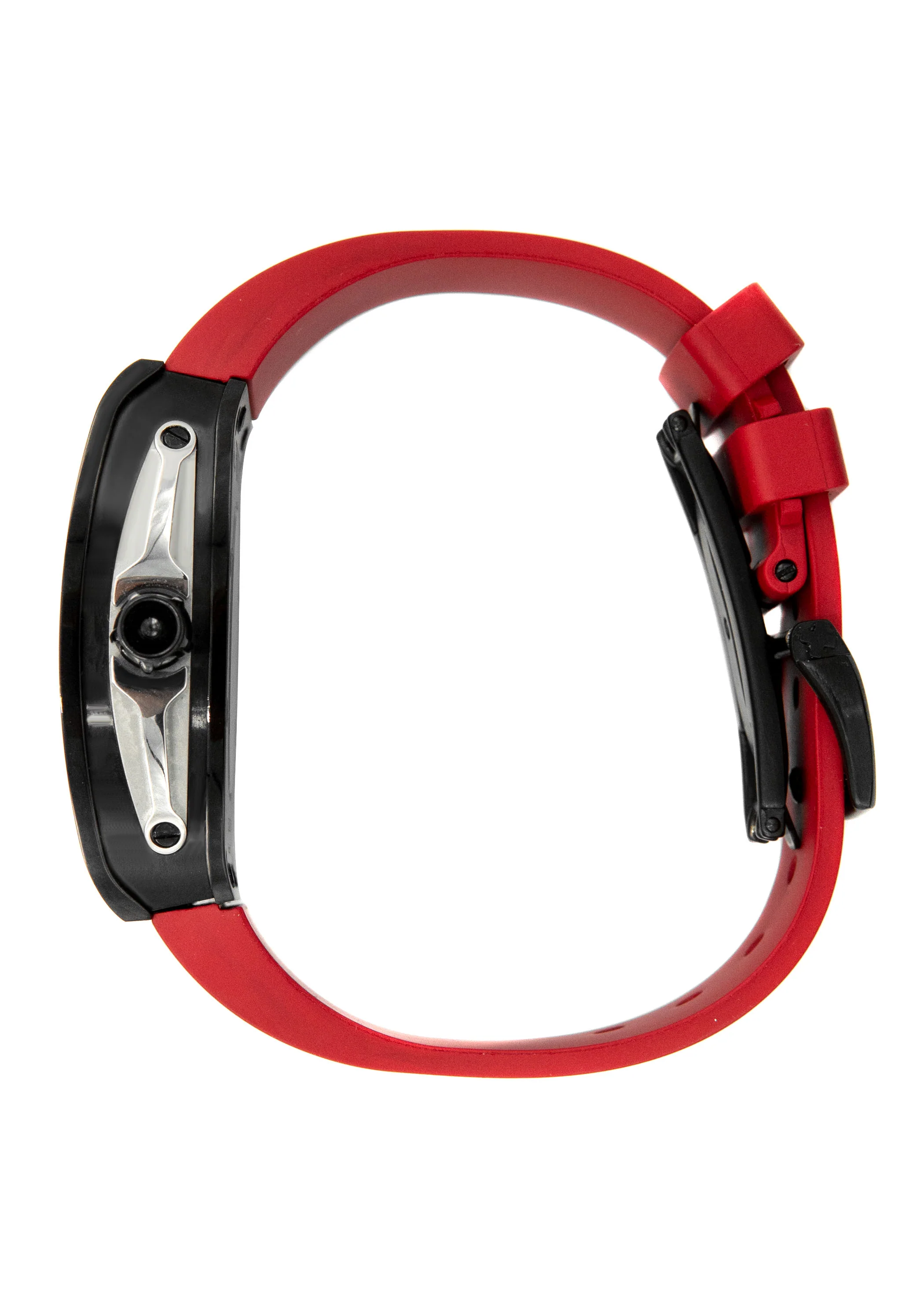 Frost NYC Mens Watch - Automatic Skeleton Sport Black Watch | FRST-01-SB| Red - Image 4