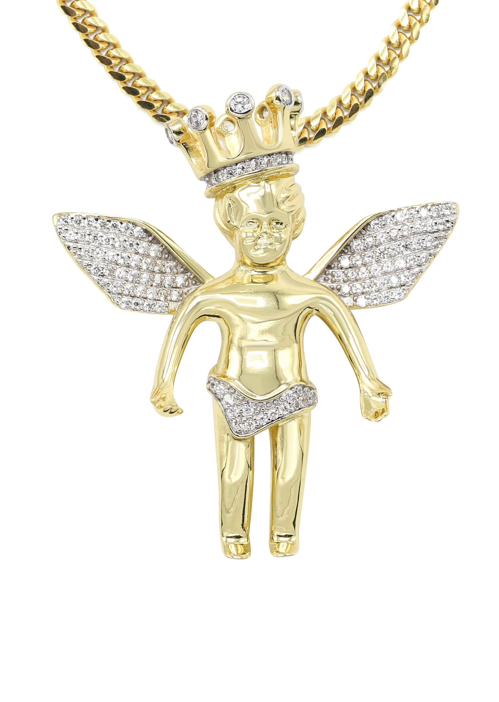 Silver Necklace - Gold Angel Necklace | 41.7 Grams - Image 2