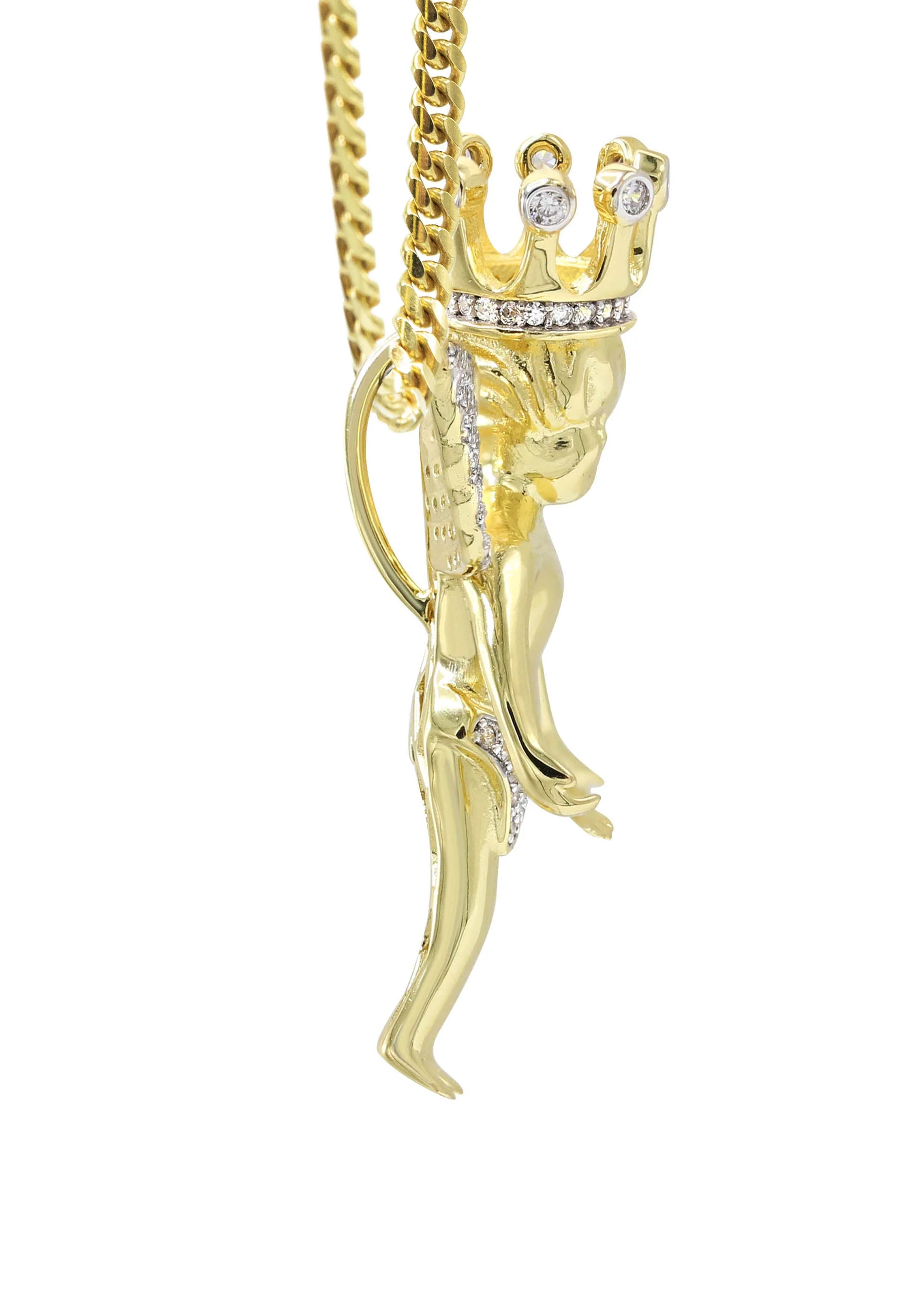 Silver Necklace - Gold Angel Necklace | 41.7 Grams - Image 4