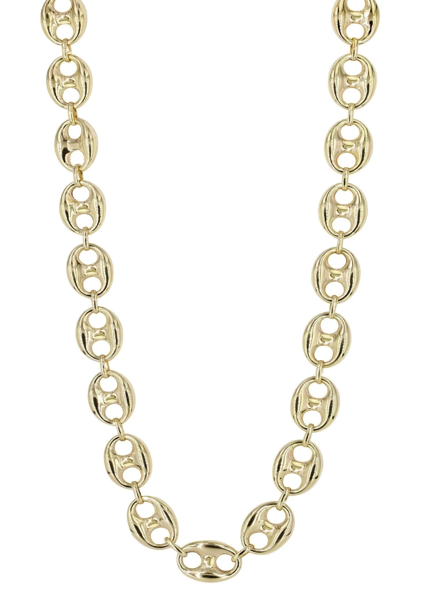 Gold Chain - Mens Semi Solid Puff Chain 10K/14K Gold - Image 3