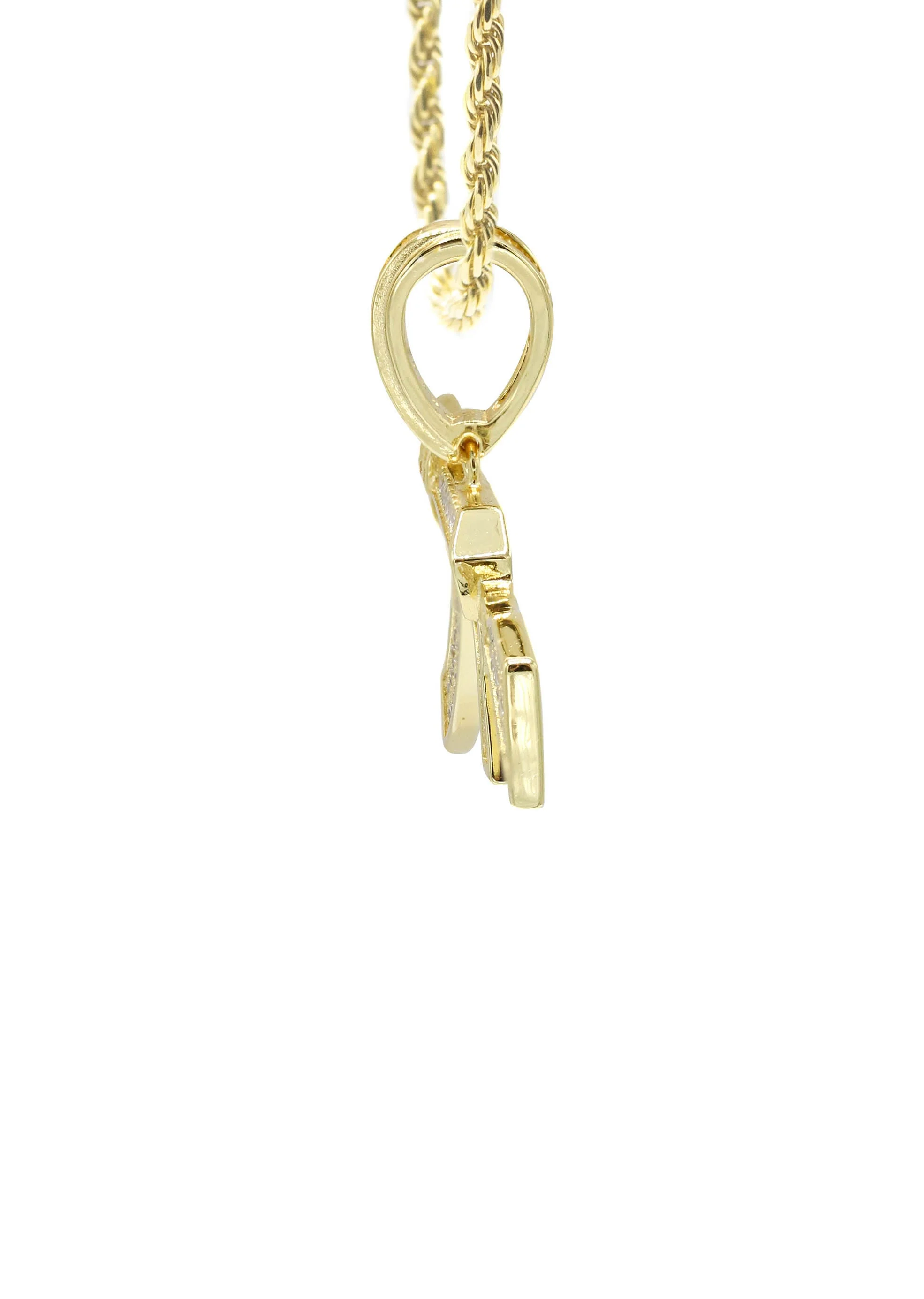 Silver Necklace - Gold Gun Necklace | 14.6 Grams - Image 4